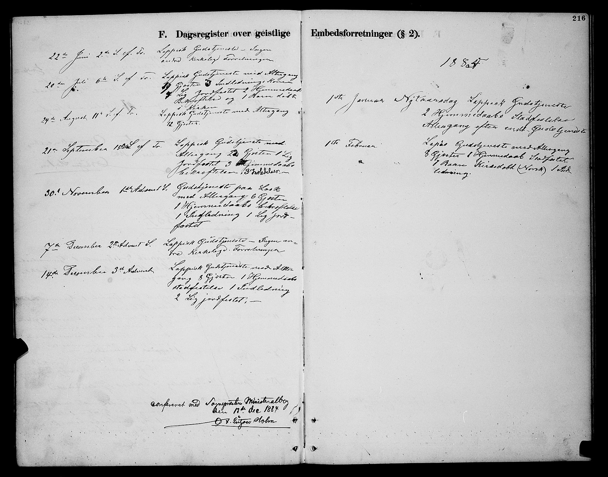 Nesseby sokneprestkontor, SATØ/S-1330/H/Hb/L0007klokker: Klokkerbok nr. 7, 1877-1884, s. 216