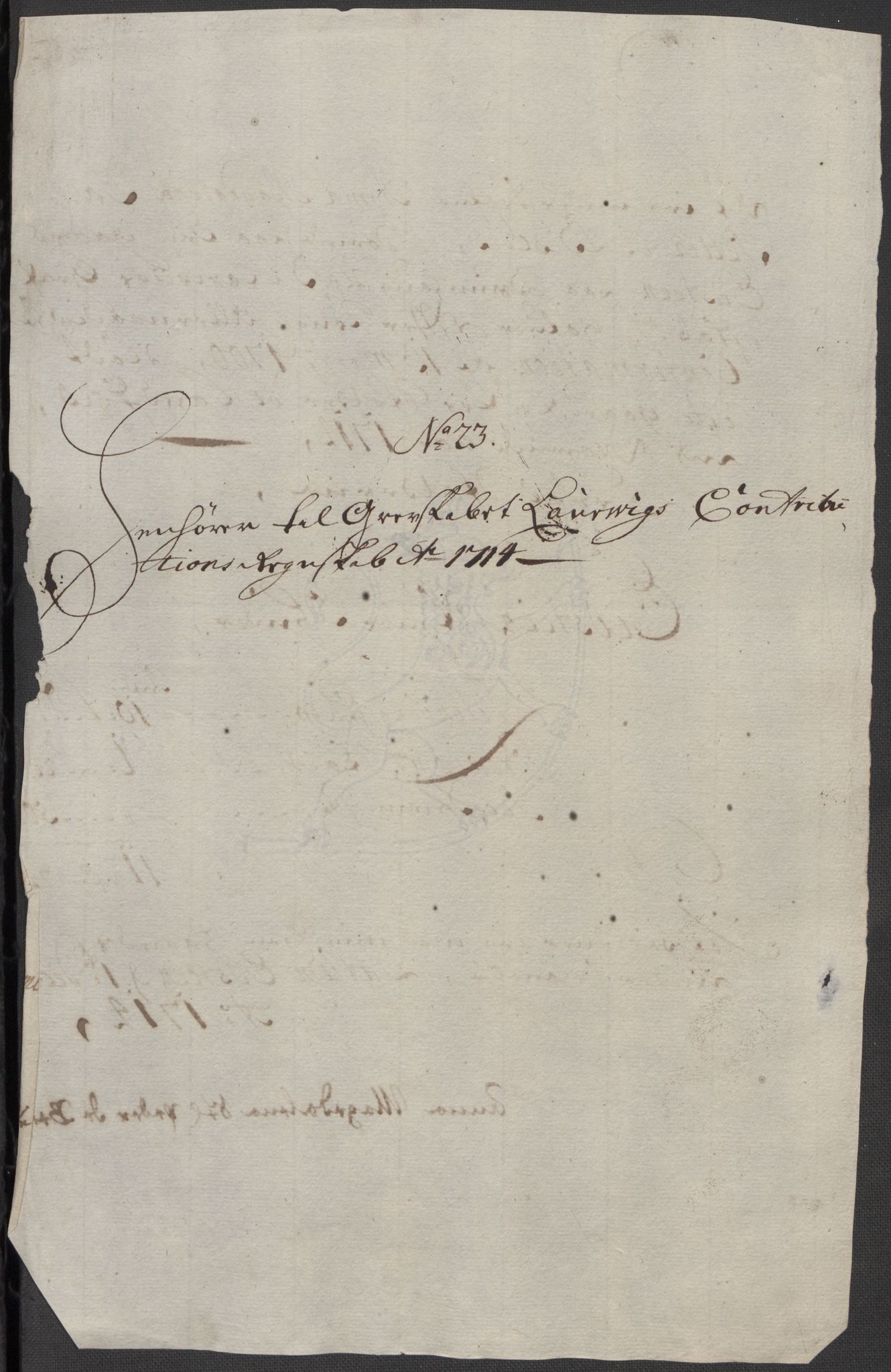 Rentekammeret inntil 1814, Reviderte regnskaper, Fogderegnskap, RA/EA-4092/R33/L1986: Fogderegnskap Larvik grevskap, 1714-1715, s. 219