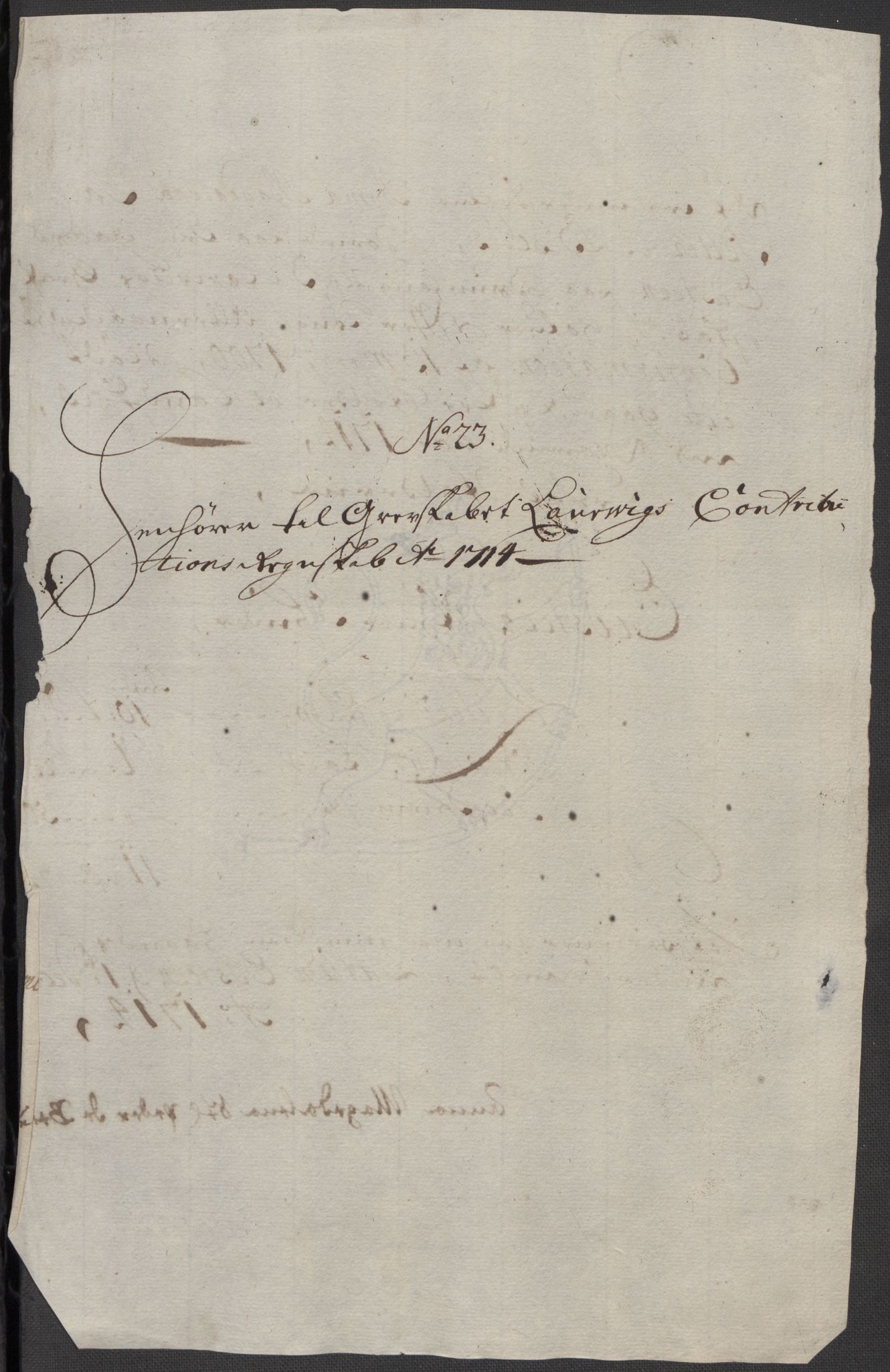 Rentekammeret inntil 1814, Reviderte regnskaper, Fogderegnskap, AV/RA-EA-4092/R33/L1986: Fogderegnskap Larvik grevskap, 1714-1715, s. 219