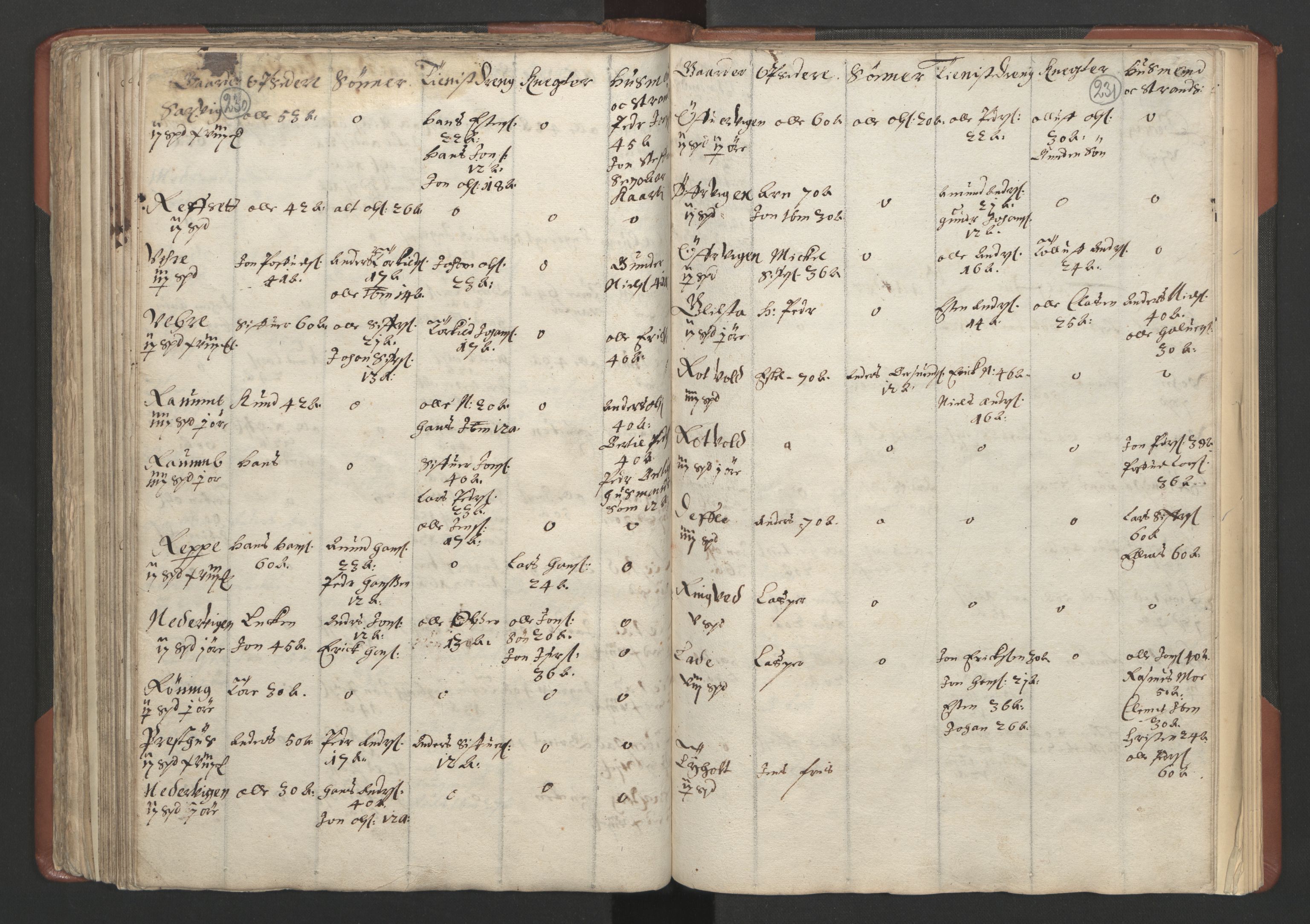 RA, Fogdenes og sorenskrivernes manntall 1664-1666, nr. 18: Gauldal fogderi, Strinda fogderi og Orkdal fogderi, 1664, s. 230-231