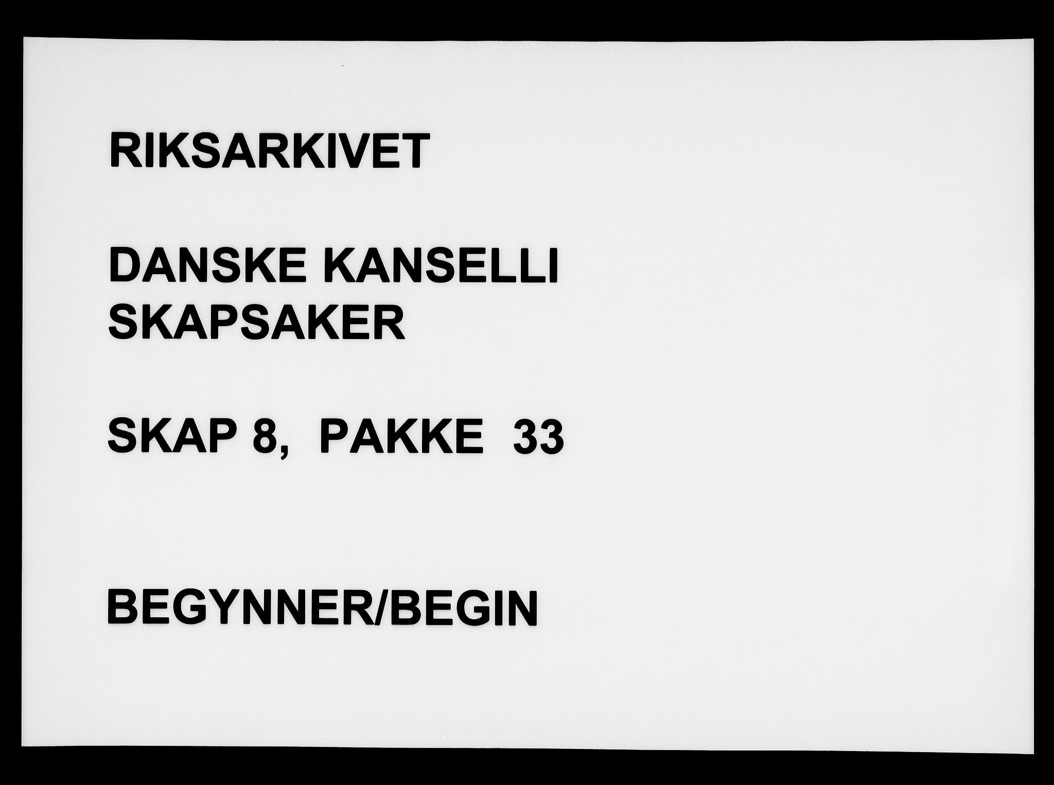 Danske Kanselli, Skapsaker, AV/RA-EA-4061/F/L0001: Skap 8, pakke 19-45, 1617-1737, s. 361