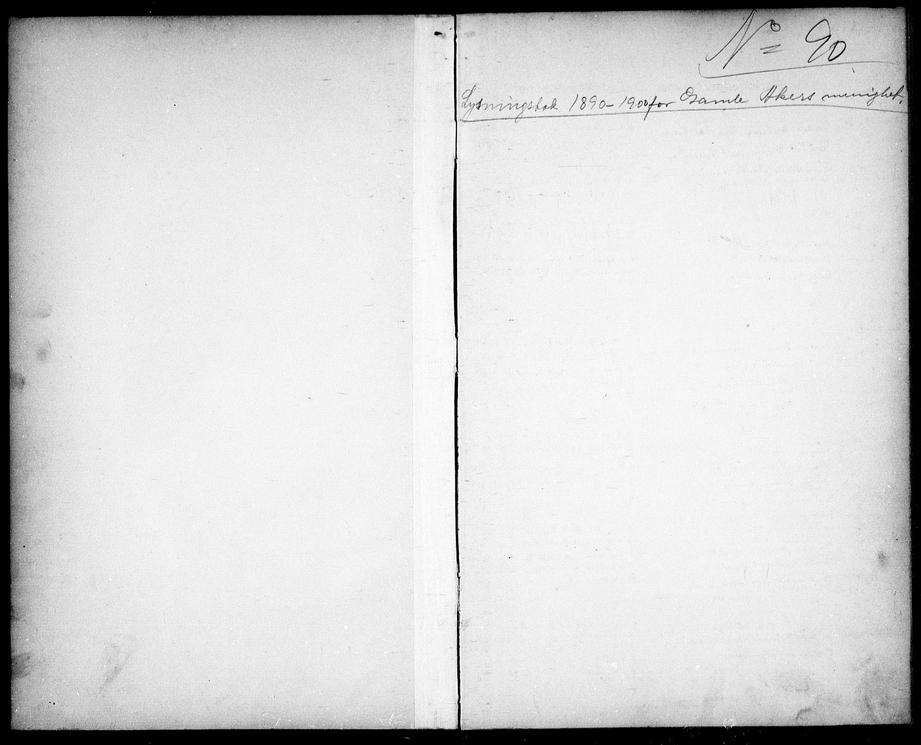 Gamle Aker prestekontor Kirkebøker, AV/SAO-A-10617a/H/L0002: Lysningsprotokoll nr. 2, 1890-1900