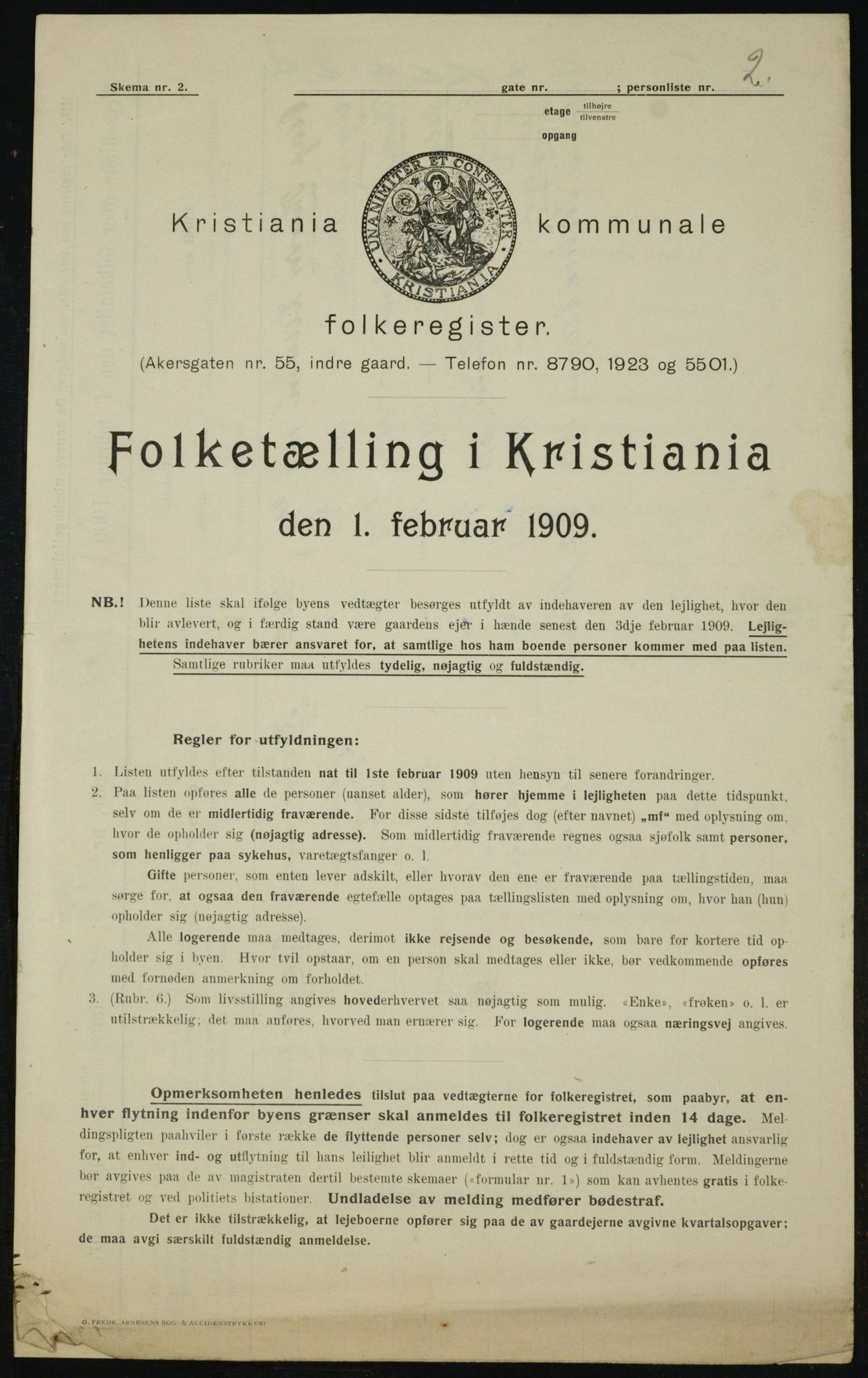 OBA, Kommunal folketelling 1.2.1909 for Kristiania kjøpstad, 1909, s. 87903