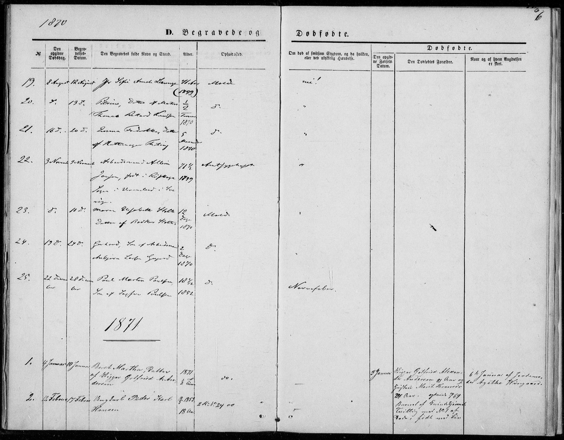 Ministerialprotokoller, klokkerbøker og fødselsregistre - Møre og Romsdal, AV/SAT-A-1454/558/L0690: Ministerialbok nr. 558A04, 1864-1872, s. 6