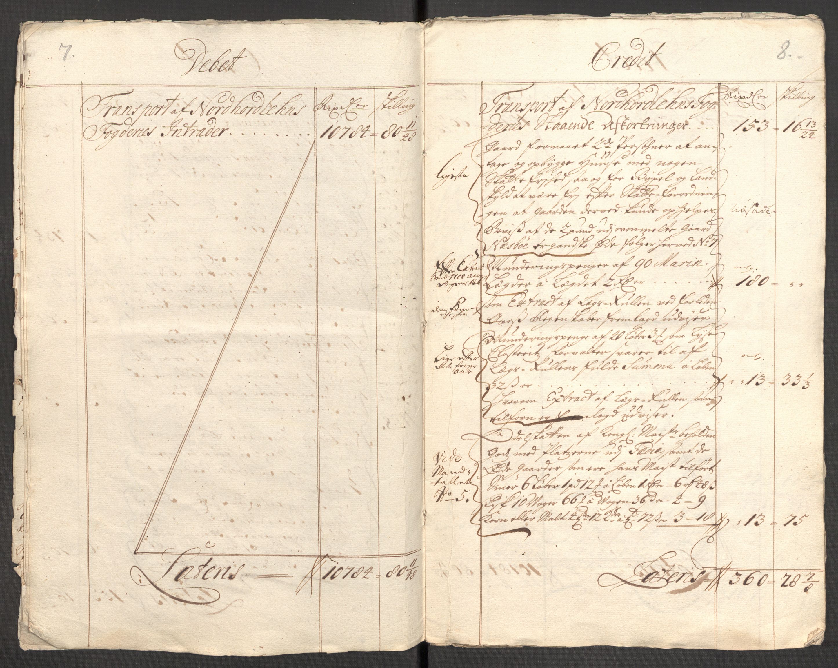 Rentekammeret inntil 1814, Reviderte regnskaper, Fogderegnskap, RA/EA-4092/R51/L3191: Fogderegnskap Nordhordland og Voss, 1710, s. 8