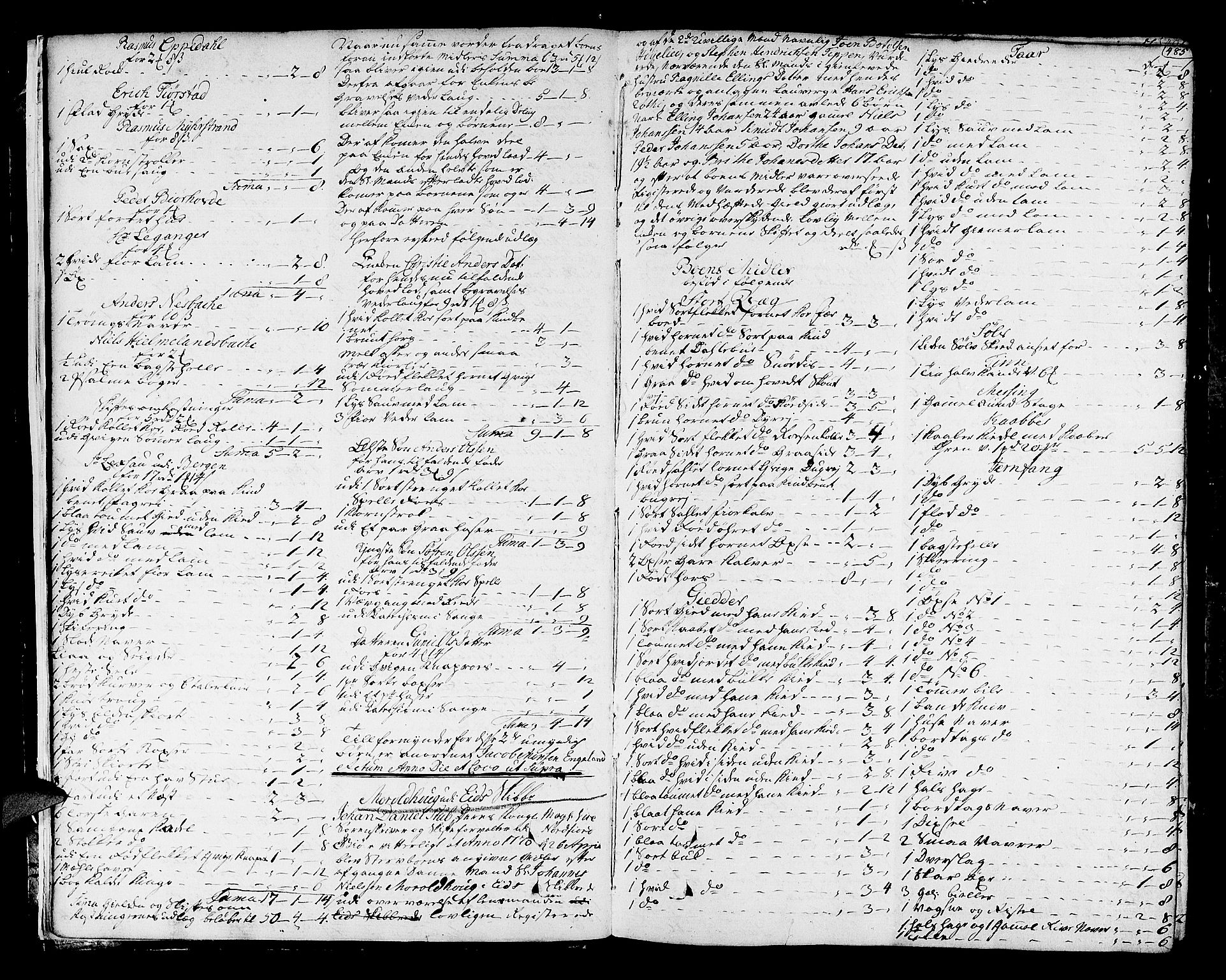 Nordfjord sorenskriveri, AV/SAB-A-2801/1/04/04a/L0015b: Skifteprotokollar, 1770-1774, s. 484b-485a