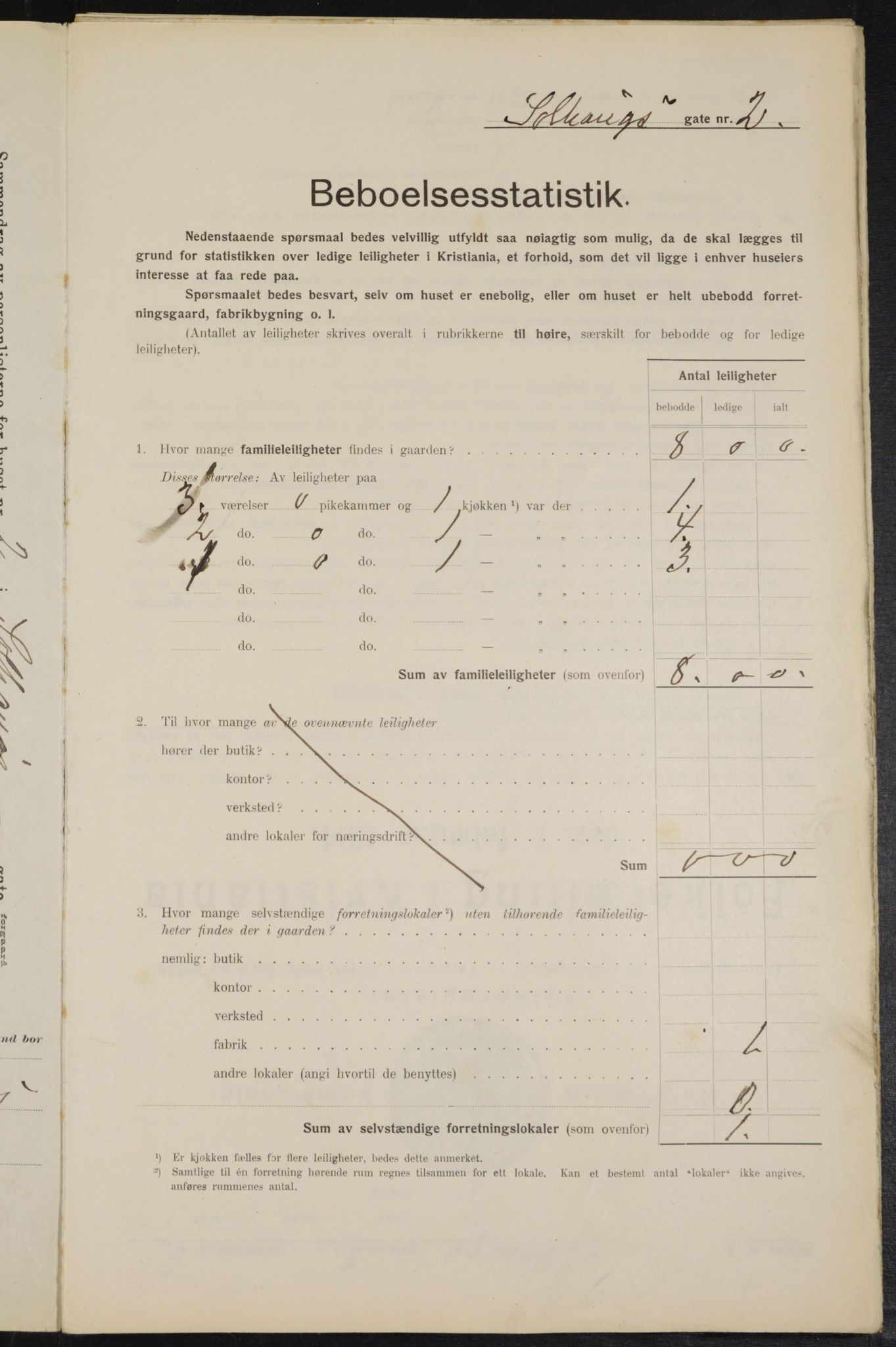 OBA, Kommunal folketelling 1.2.1914 for Kristiania, 1914, s. 99255