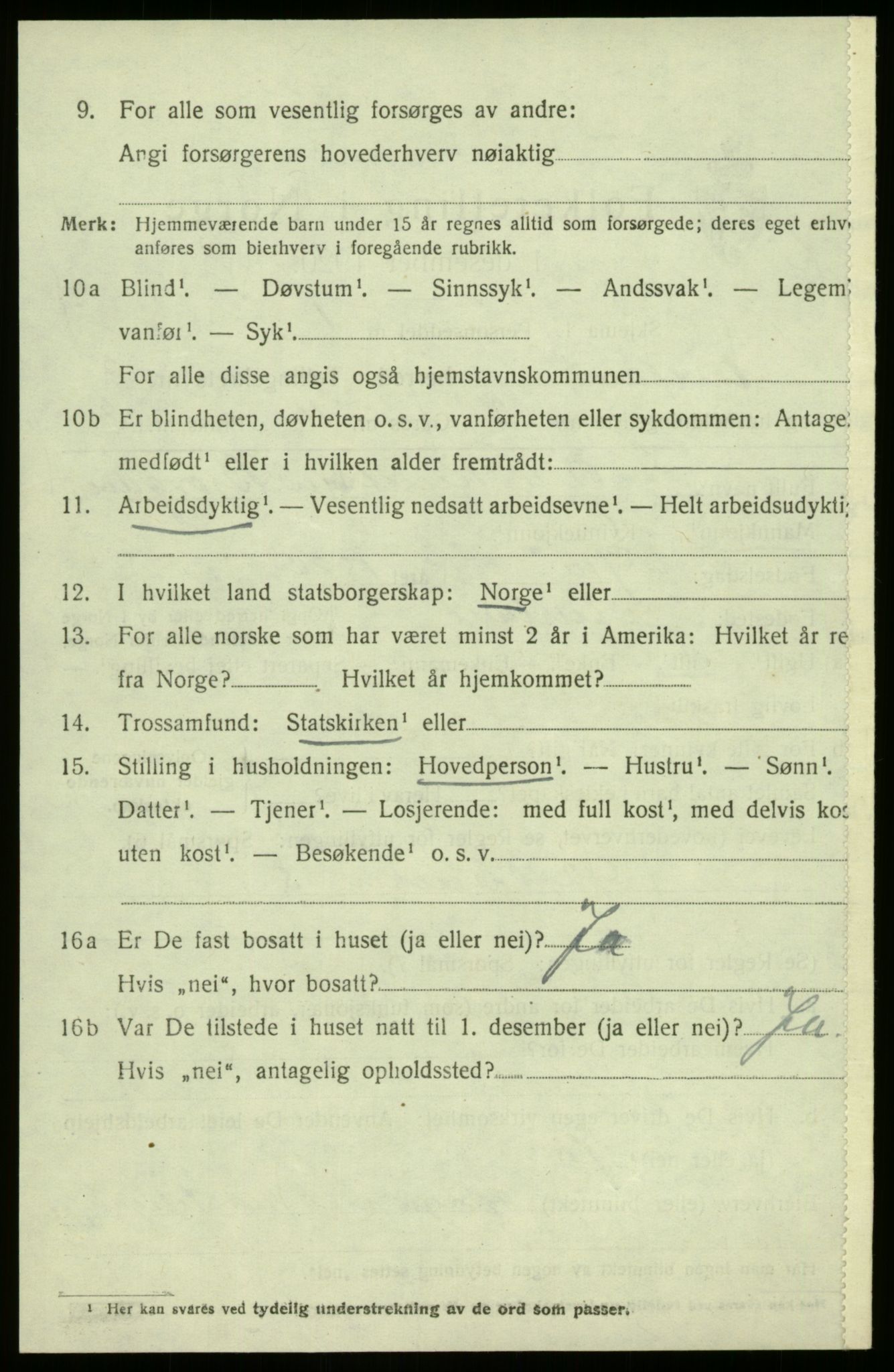 SAB, Folketelling 1920 for 1421 Aurland herred, 1920, s. 2579