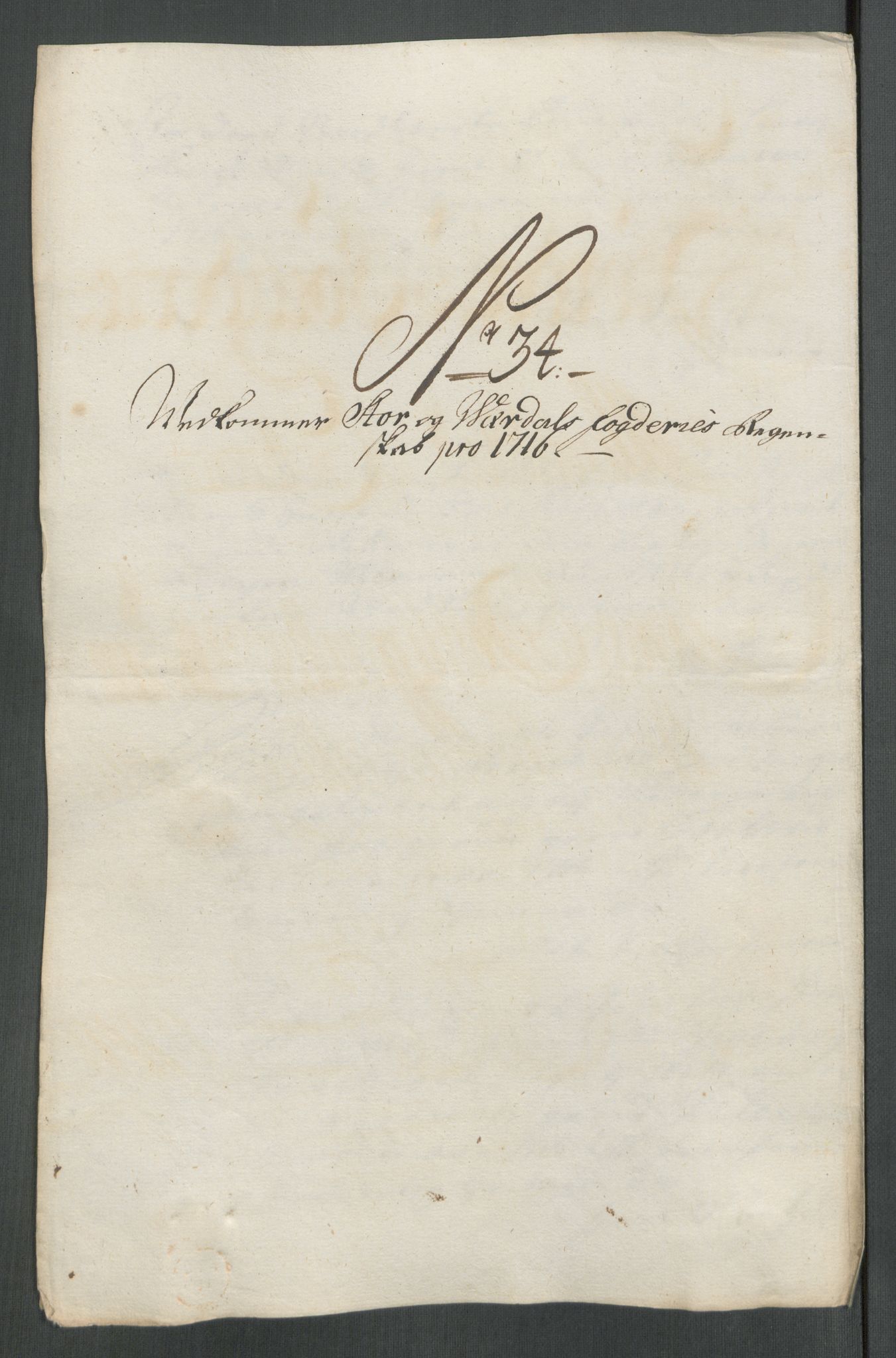 Rentekammeret inntil 1814, Reviderte regnskaper, Fogderegnskap, AV/RA-EA-4092/R62/L4206: Fogderegnskap Stjørdal og Verdal, 1716, s. 264