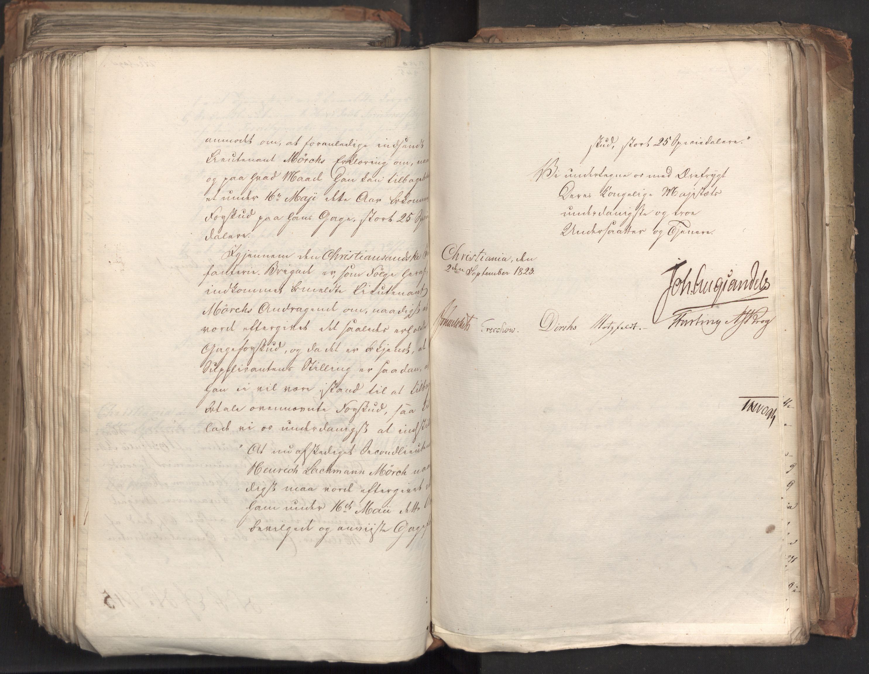 Statsrådsavdelingen i Stockholm, AV/RA-S-1003/D/Da/L0035: Regjeringsinnstillinger nr. 541-840, 1823, s. 554