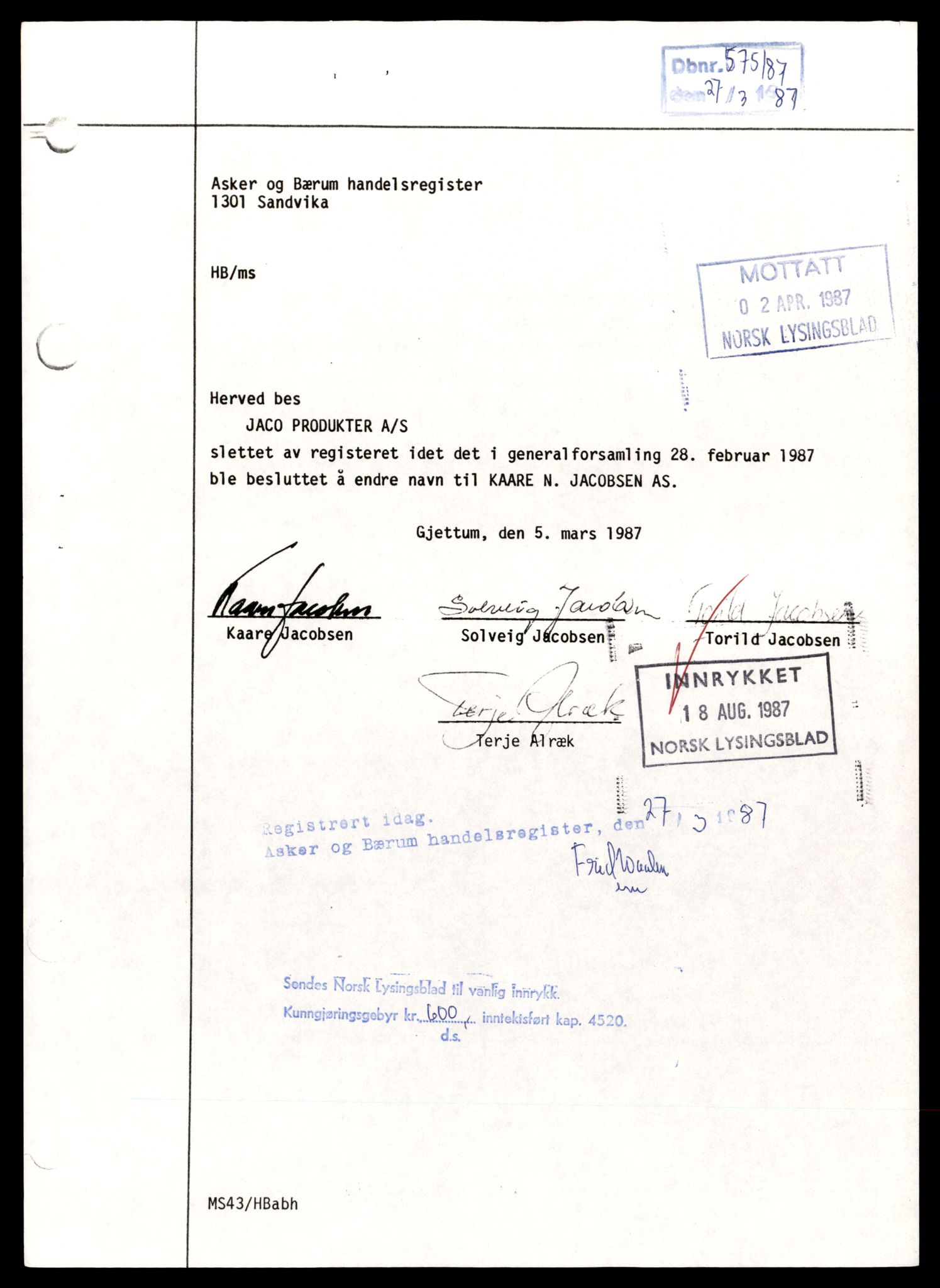 Asker og Bærum tingrett, AV/SAT-A-10379/K/Kb/Kba/L0074: Aksjeselskap, J - K, 1944-1989, s. 3