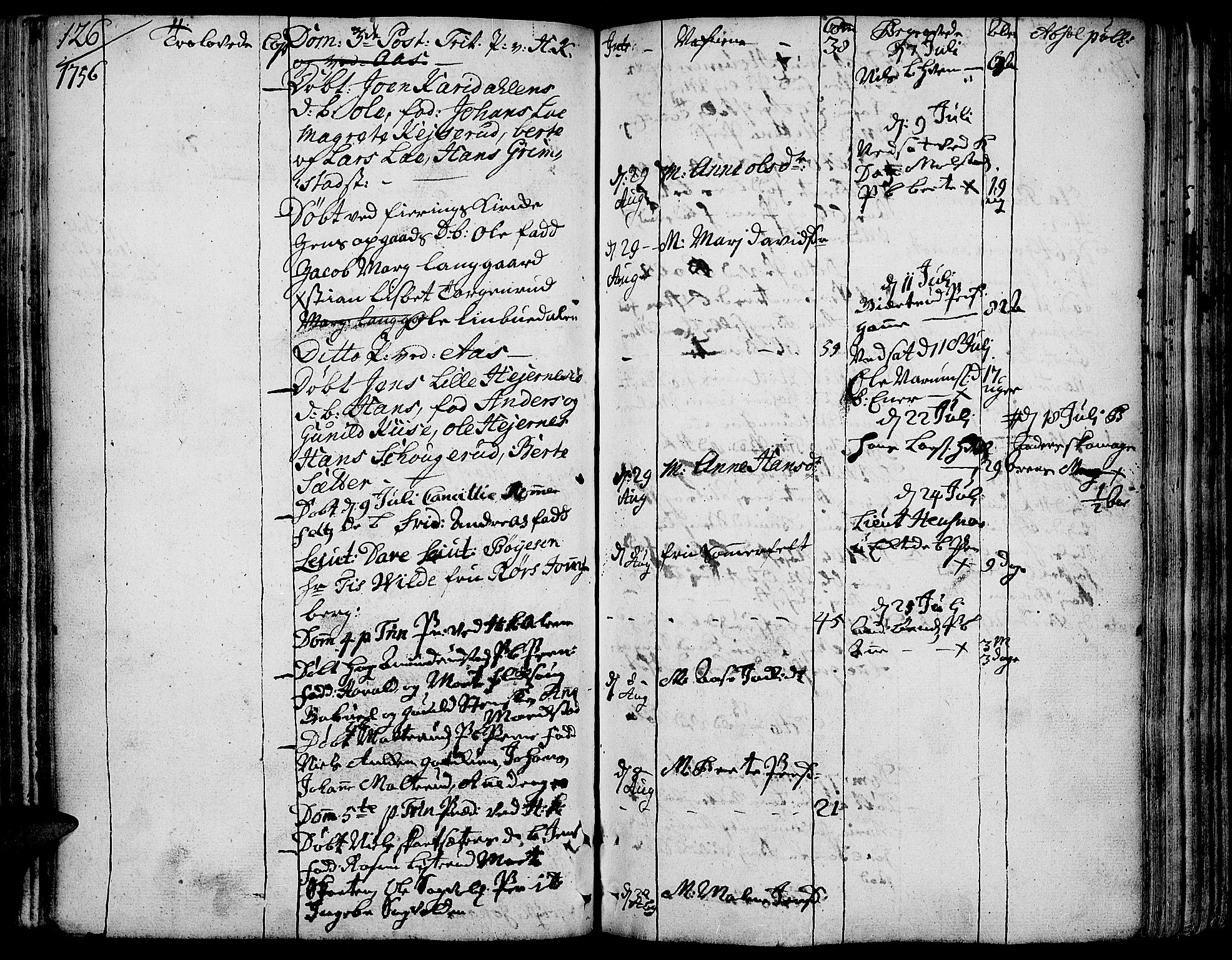 Toten prestekontor, SAH/PREST-102/H/Ha/Haa/L0004: Ministerialbok nr. 4, 1751-1761, s. 126