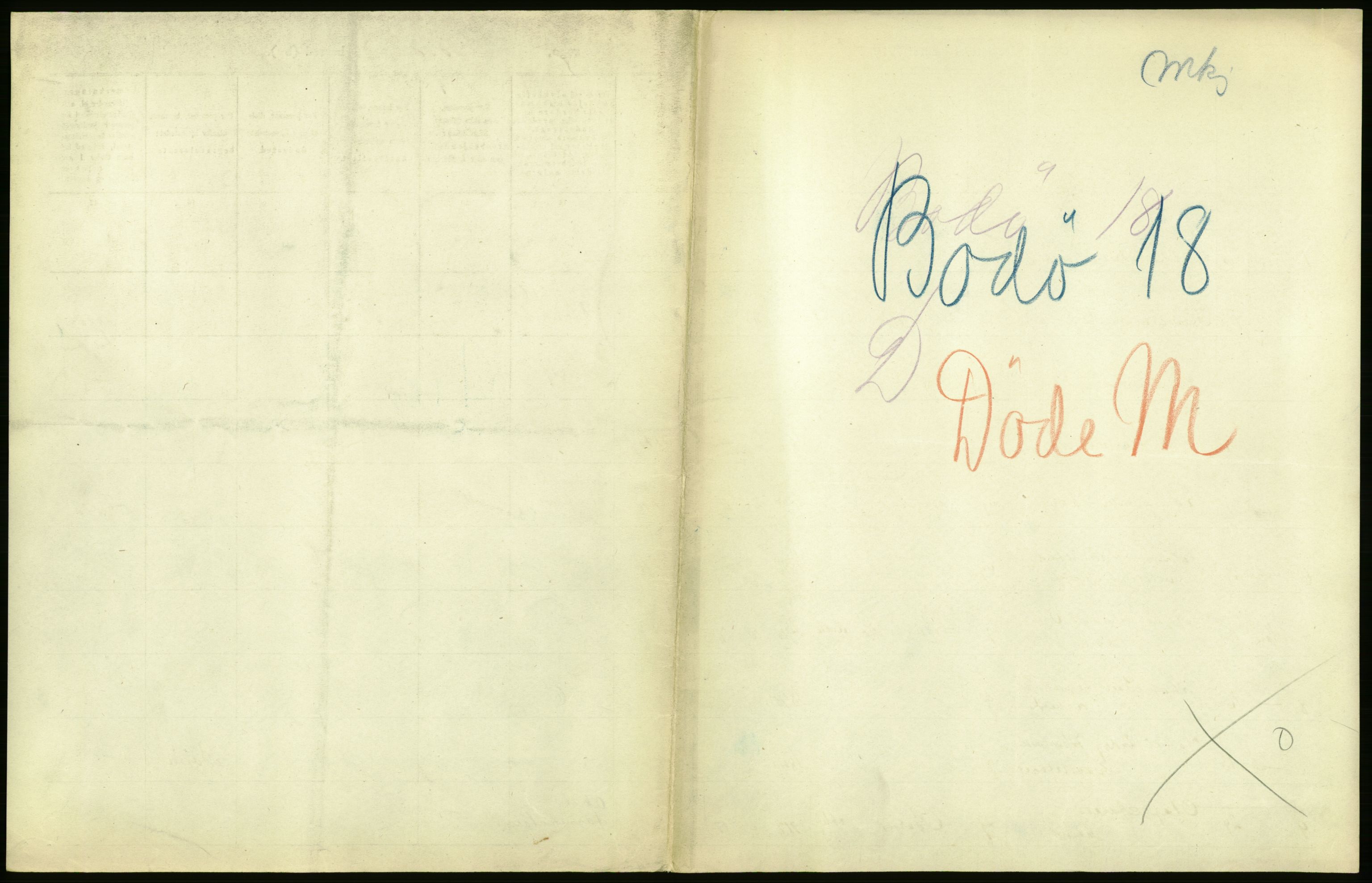 Statistisk sentralbyrå, Sosiodemografiske emner, Befolkning, AV/RA-S-2228/D/Df/Dfb/Dfbi/L0051: Nordland fylke: Døde. Bygder og byer., 1919