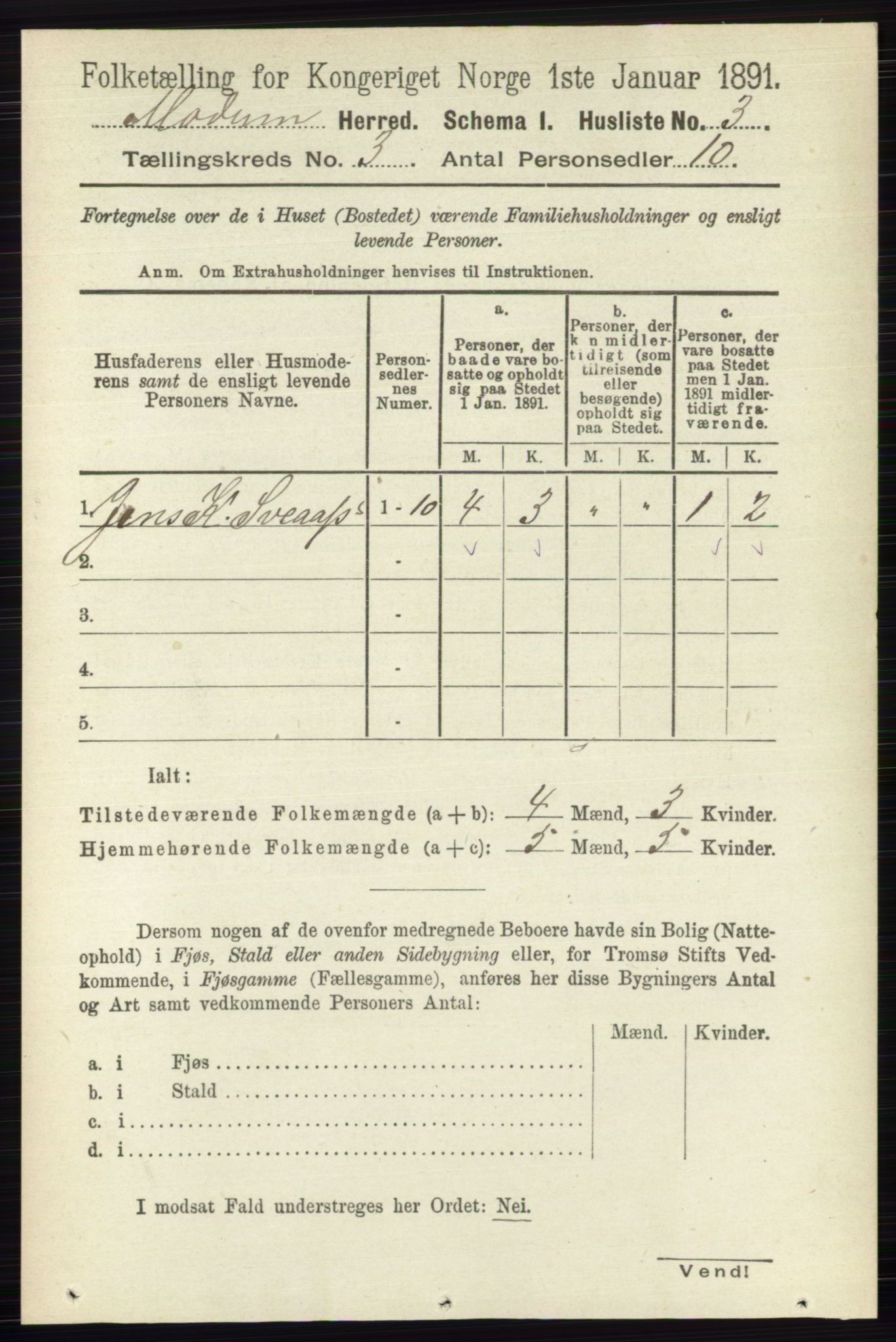 RA, Folketelling 1891 for 0623 Modum herred, 1891, s. 683