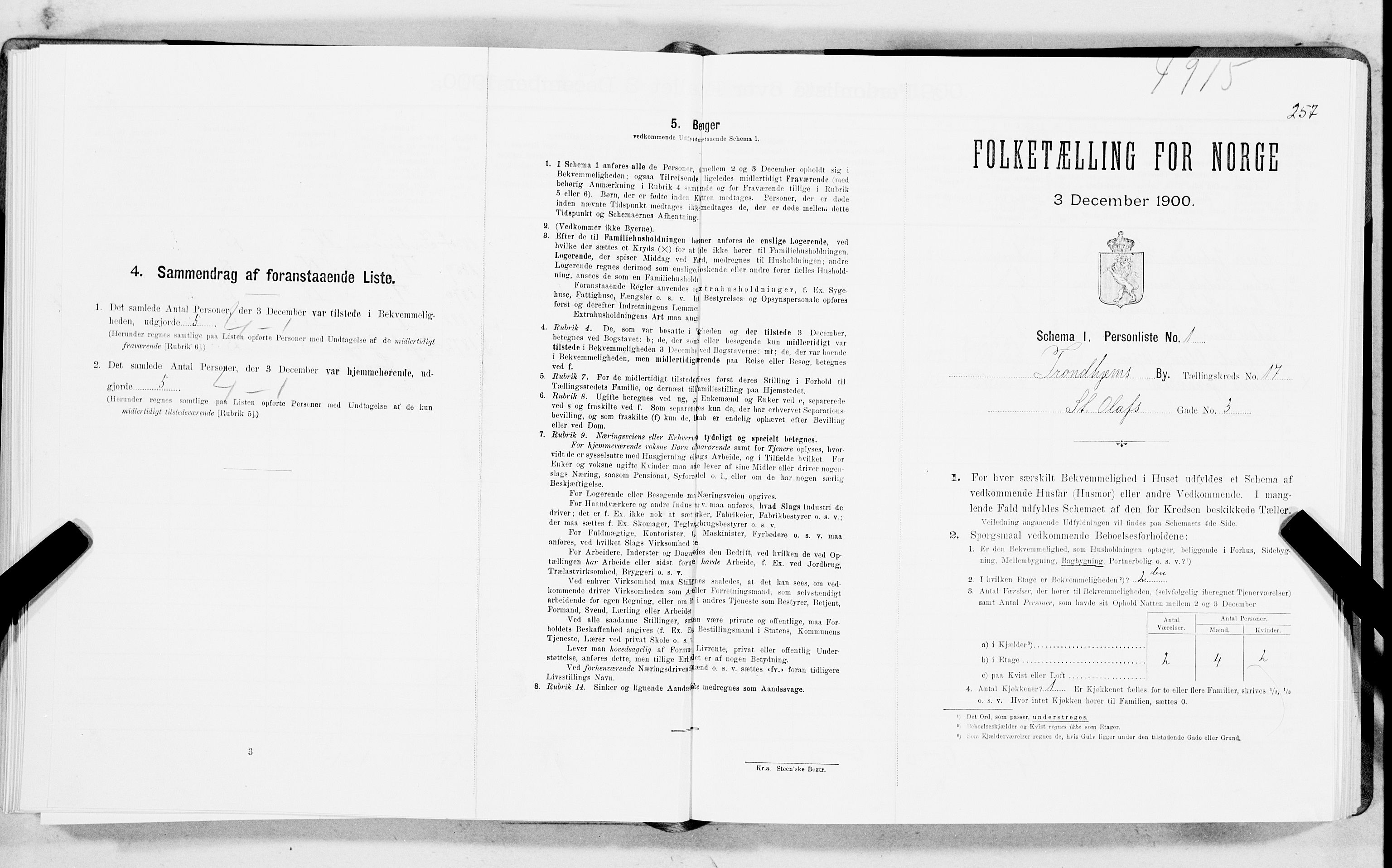 SAT, Folketelling 1900 for 1601 Trondheim kjøpstad, 1900, s. 2796