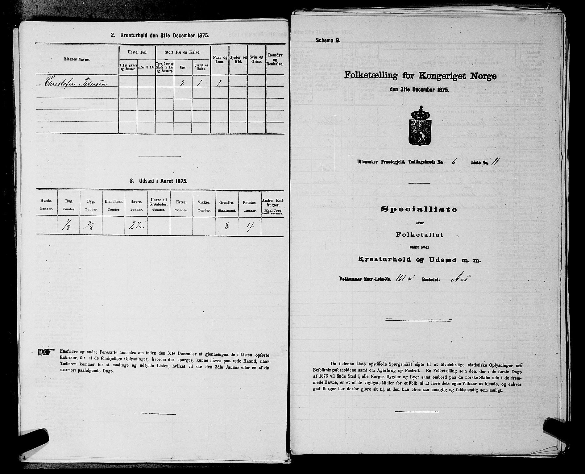 RA, Folketelling 1875 for 0235P Ullensaker prestegjeld, 1875, s. 782