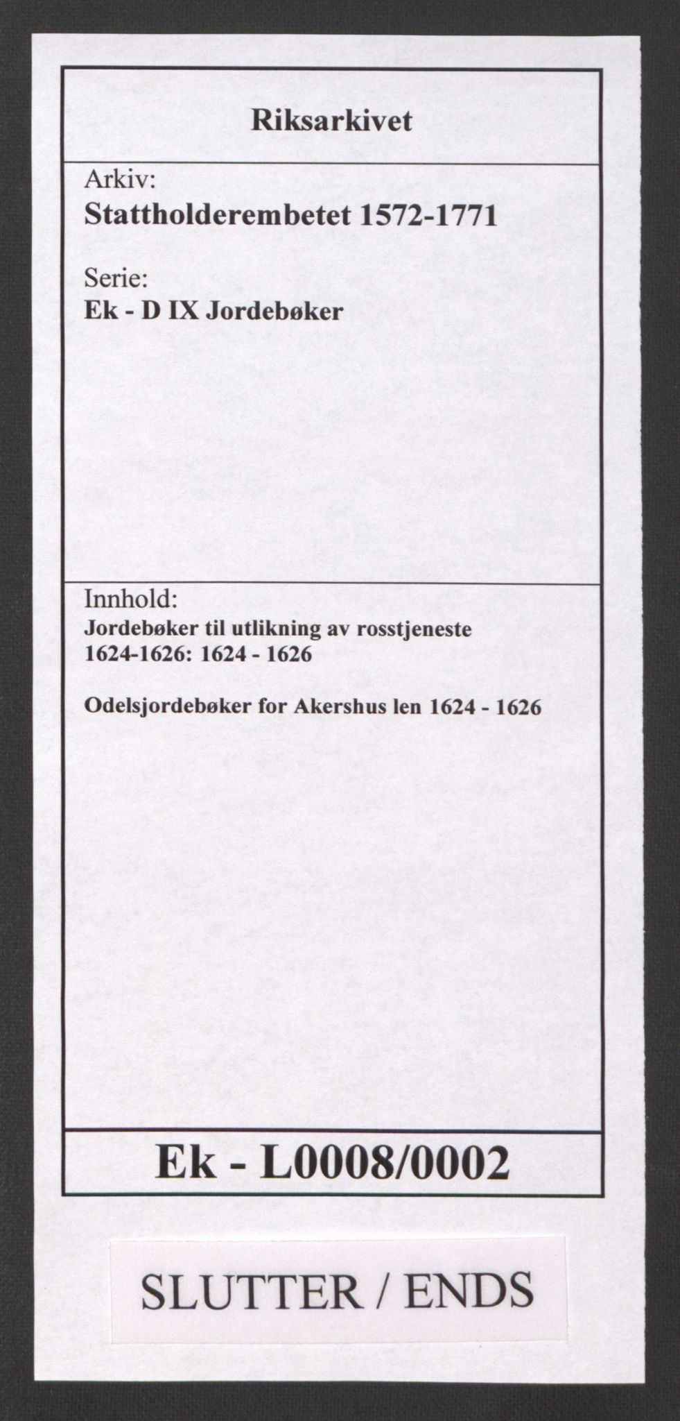 Stattholderembetet 1572-1771, AV/RA-EA-2870/Ek/L0008/0002: Jordebøker til utlikning av rosstjeneste 1624-1626: / Odelsjordebøker for Akershus len, 1624-1626, s. 386