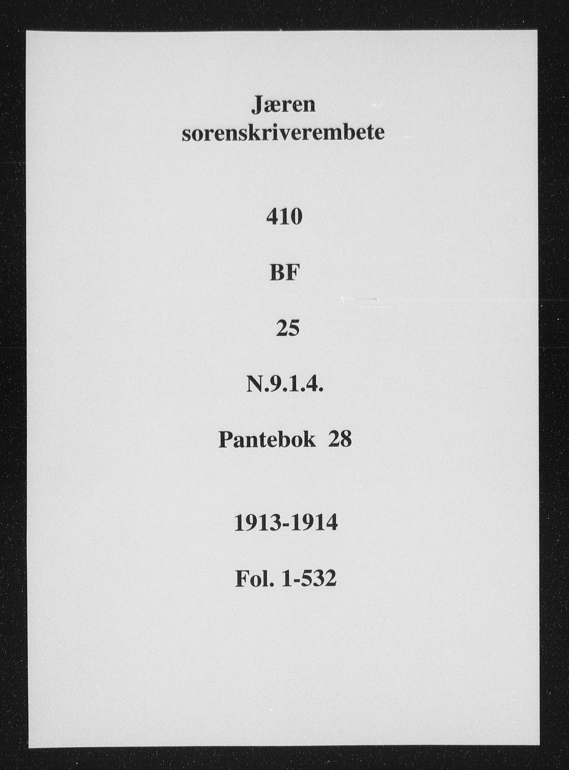 Jæren sorenskriveri, SAST/A-100310/01/4/41/41BF/L0025: Pantebok nr. 28a, 1913-1914