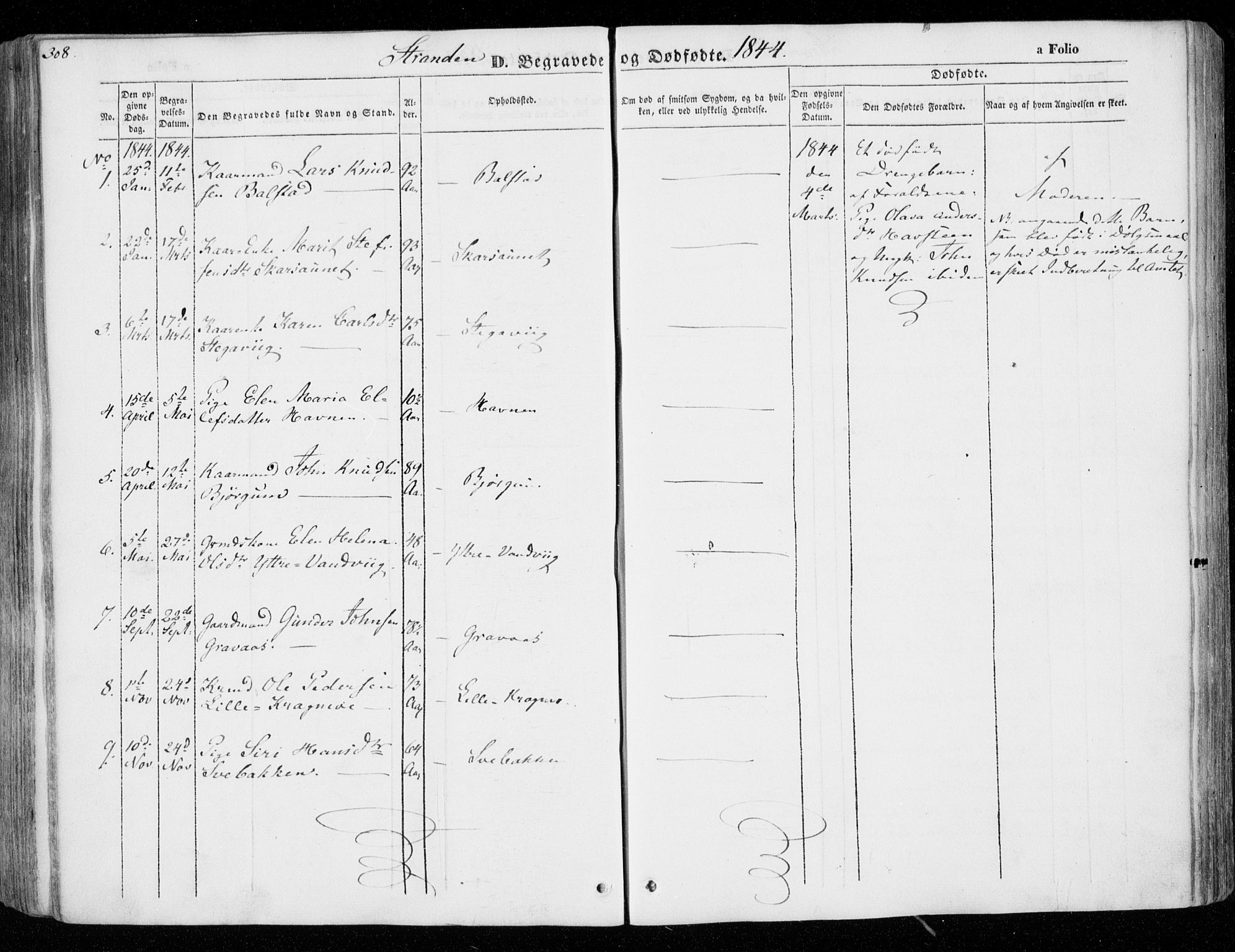 Ministerialprotokoller, klokkerbøker og fødselsregistre - Nord-Trøndelag, AV/SAT-A-1458/701/L0007: Ministerialbok nr. 701A07 /2, 1842-1854, s. 308