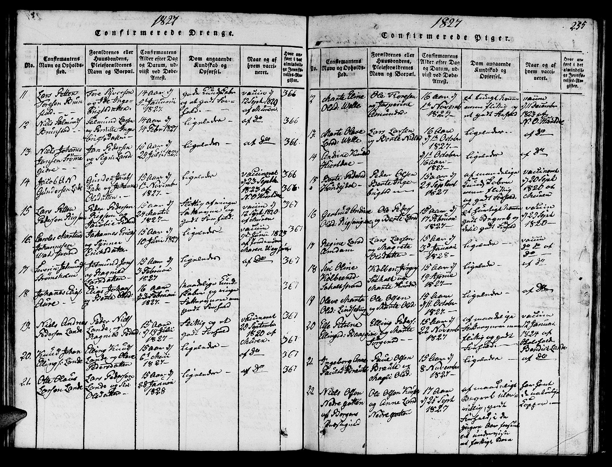 Ministerialprotokoller, klokkerbøker og fødselsregistre - Møre og Romsdal, AV/SAT-A-1454/522/L0322: Klokkerbok nr. 522C01, 1816-1830, s. 255