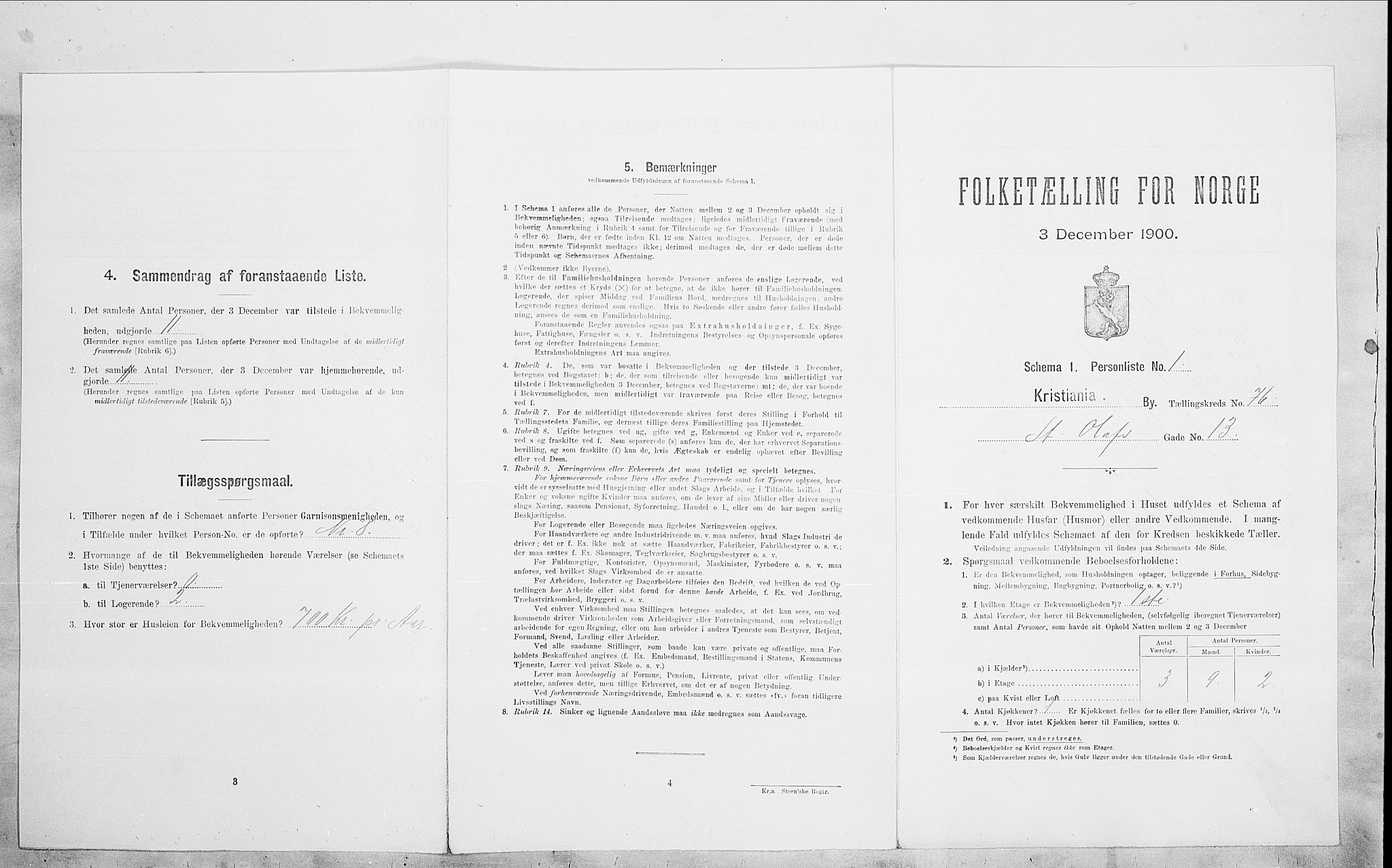 SAO, Folketelling 1900 for 0301 Kristiania kjøpstad, 1900, s. 89923