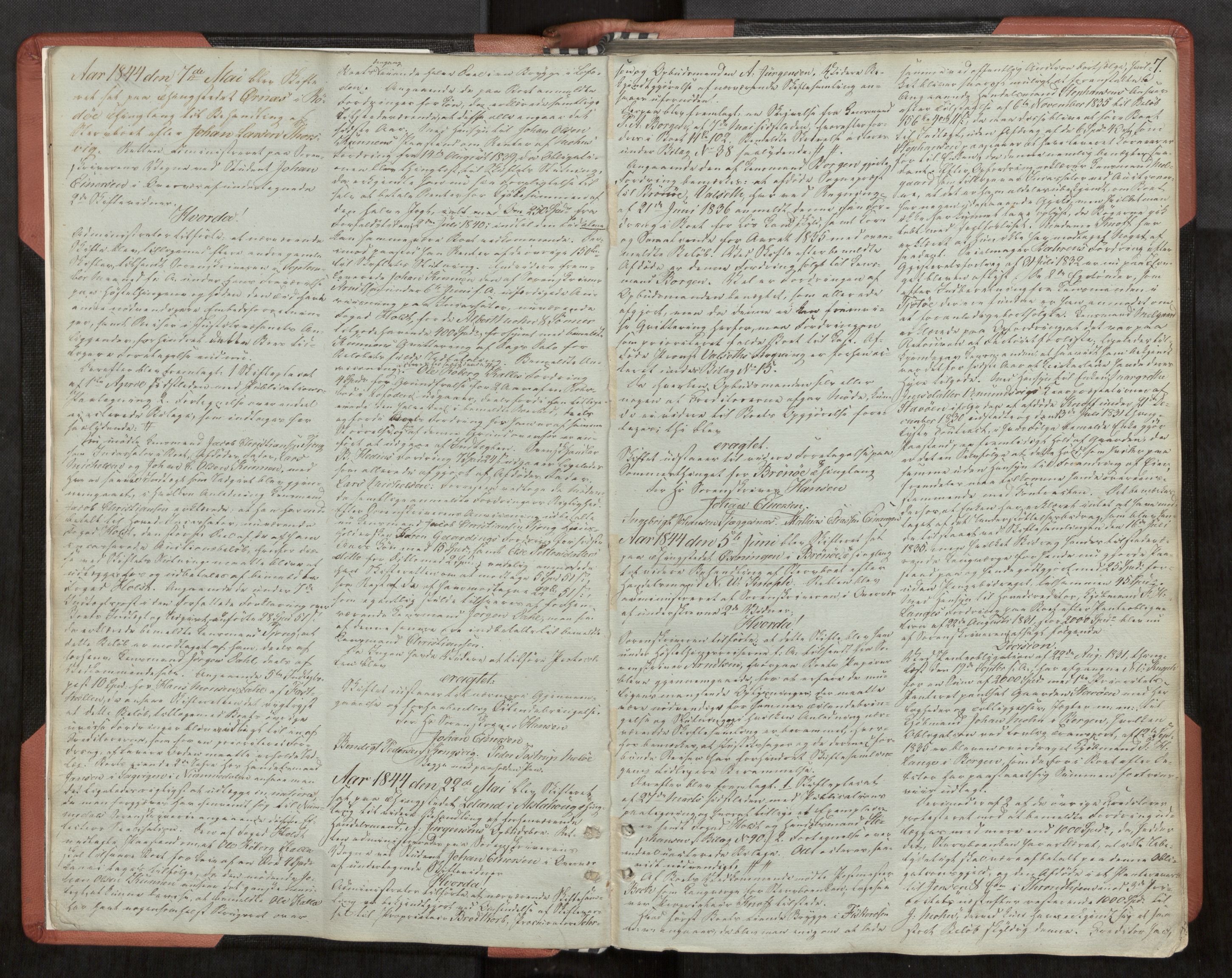 Helgeland sorenskriveri, AV/SAT-A-0004/3/3A/L0102: Skifteprotokoll 47, 1844-1849, s. 7