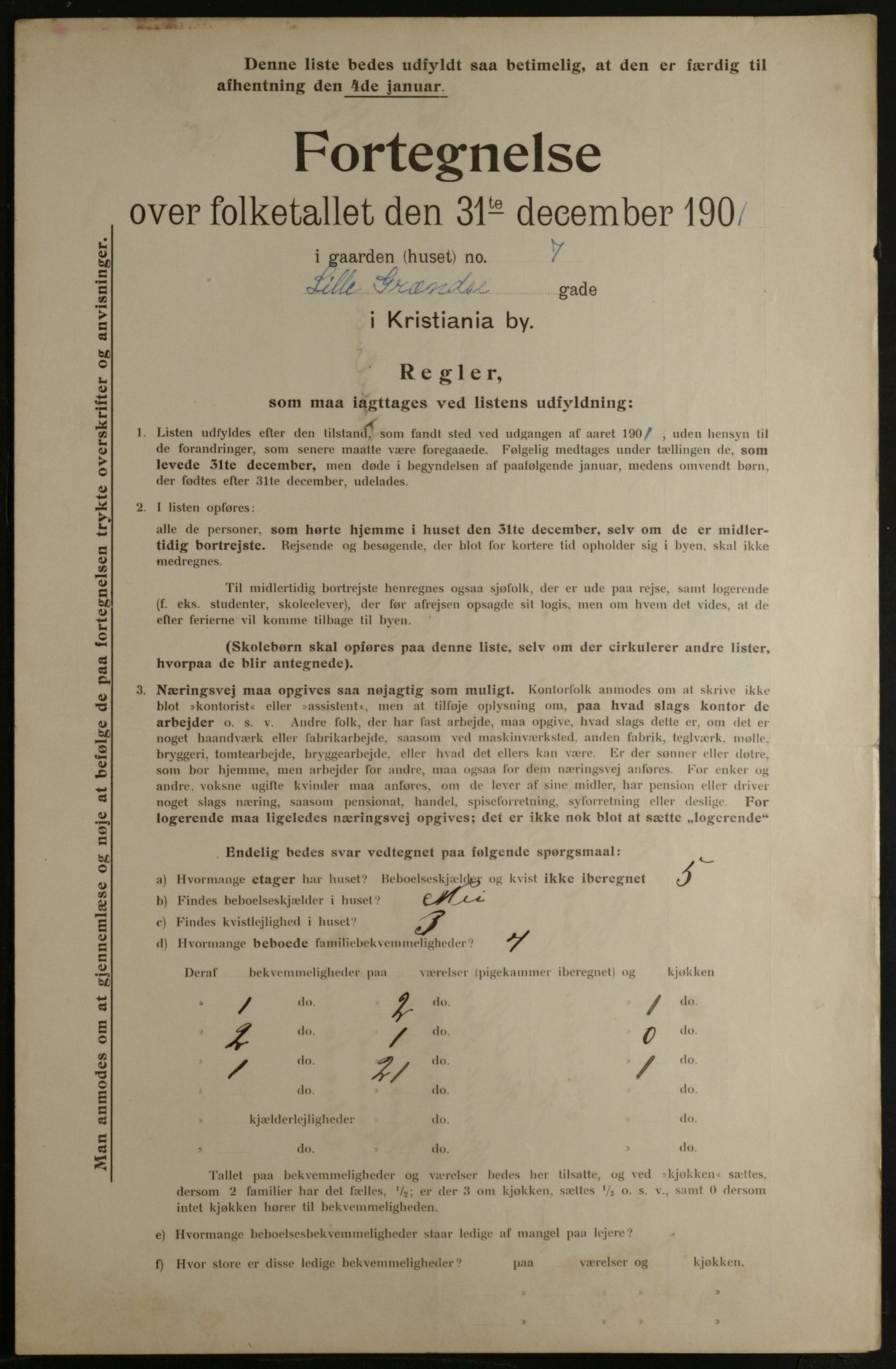 OBA, Kommunal folketelling 31.12.1901 for Kristiania kjøpstad, 1901, s. 8893