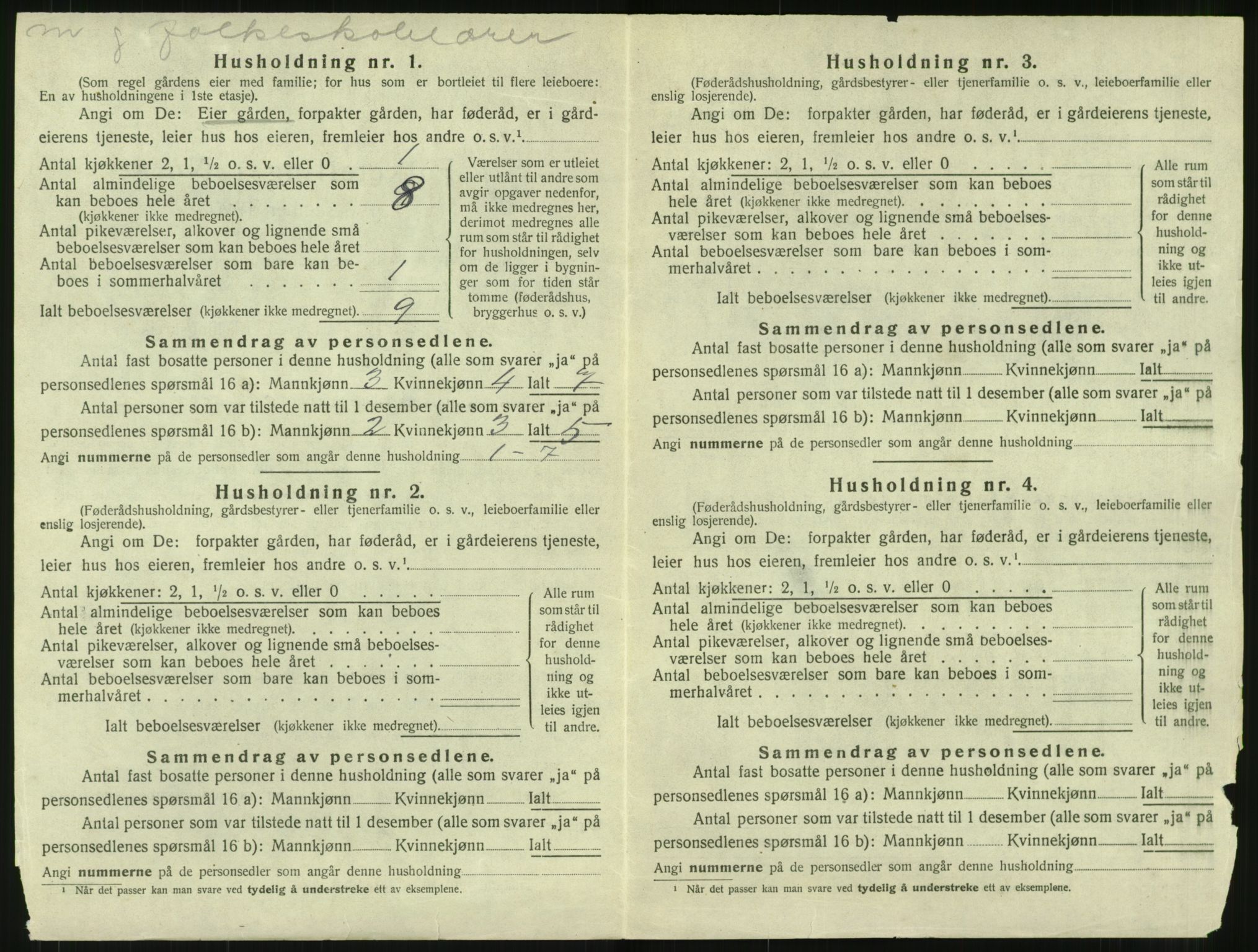 SAT, Folketelling 1920 for 1554 Bremsnes herred, 1920, s. 1164