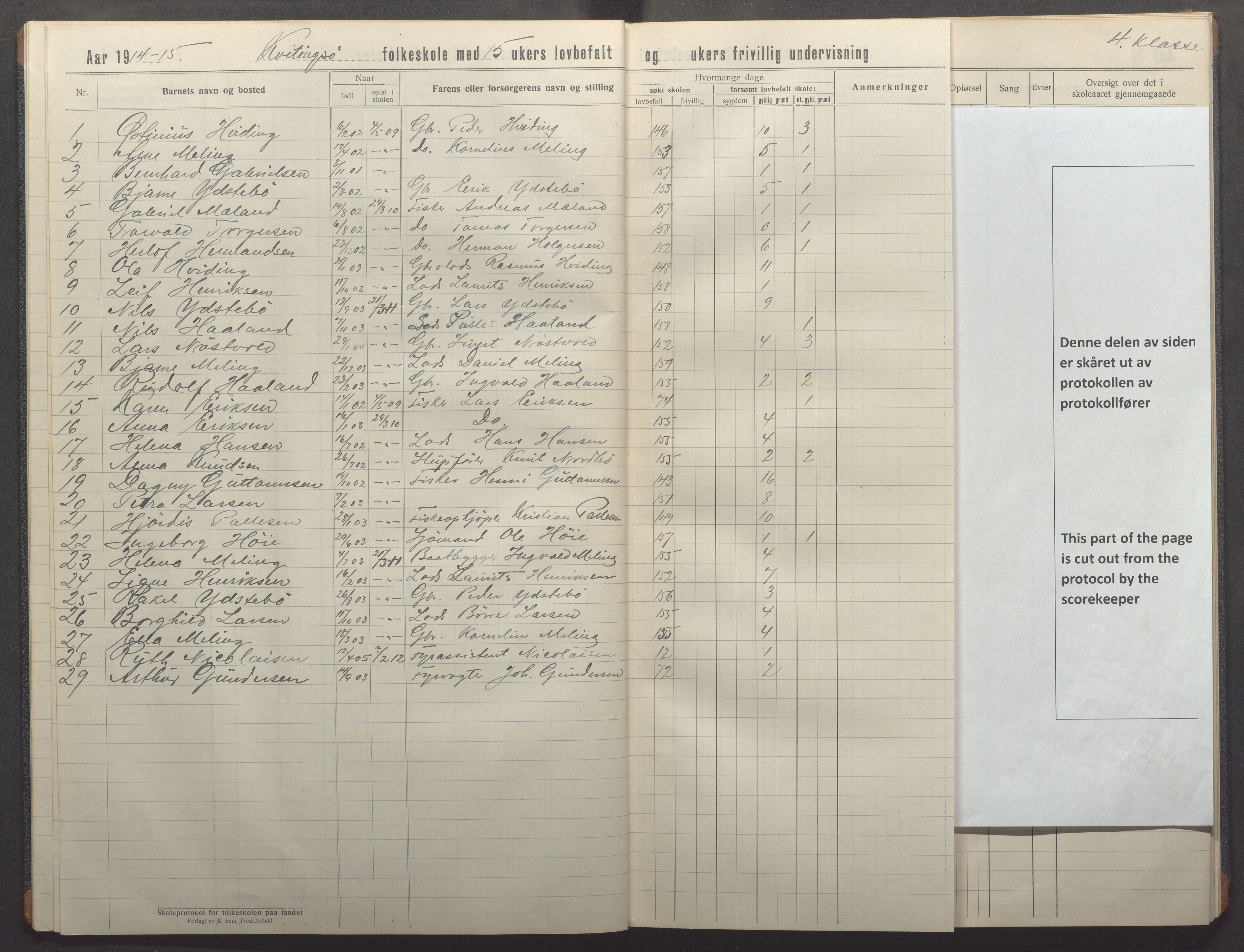 Kvitsøy kommune - Skolestyret, IKAR/K-100574/H/L0003: Skoleprotokoll, 1914-1922, s. 11