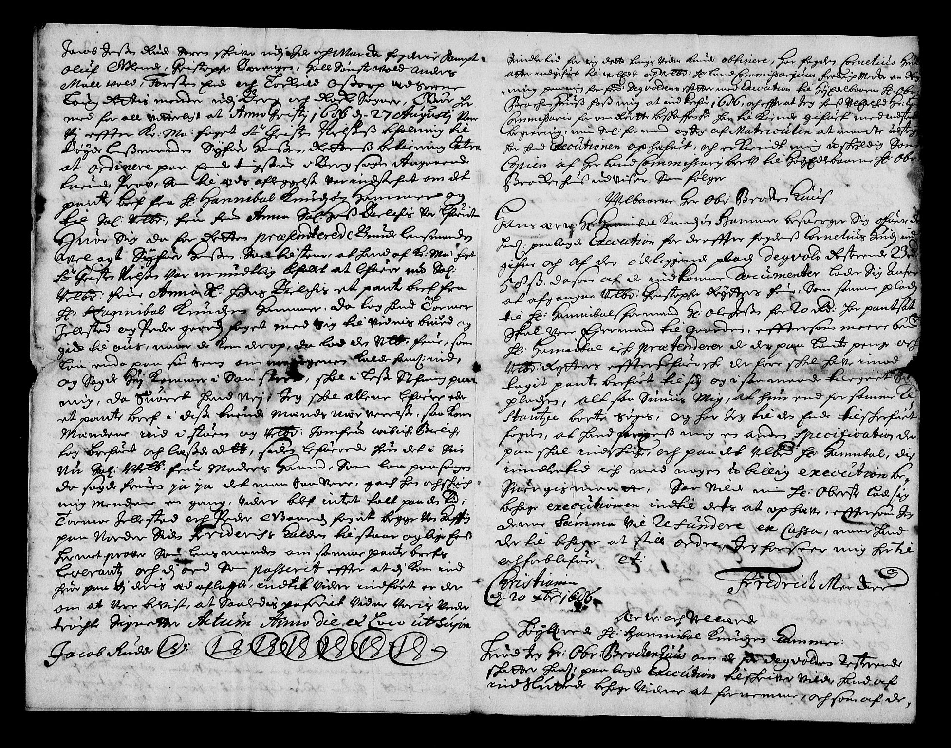 Stattholderembetet 1572-1771, RA/EA-2870/Af/L0004: Avskrifter av vedlegg til originale supplikker, nummerert i samsvar med supplikkbøkene, 1691-1694, s. 155