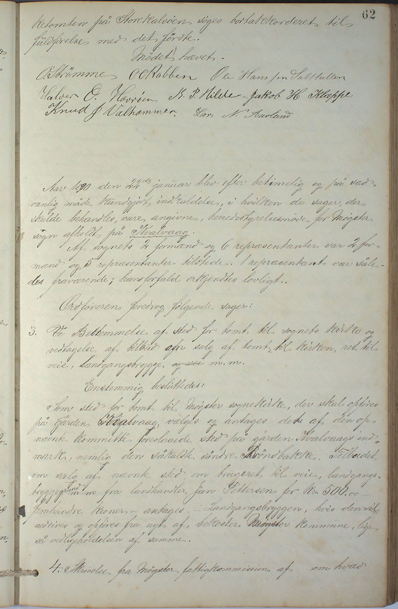 Austevoll kommune. Formannskapet, IKAH/1244-021/A/Aa/L0001: Forhandlingsprotokoll for heradstyret, 1886-1900, s. 124