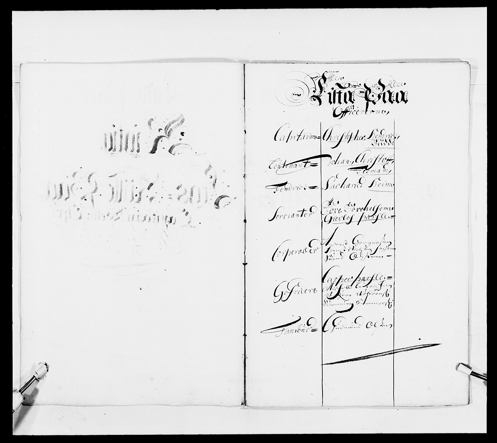 Kommanderende general (KG I) med Det norske krigsdirektorium, AV/RA-EA-5419/E/Ea/L0493: Smålenske regiment, 1643-1694, s. 311