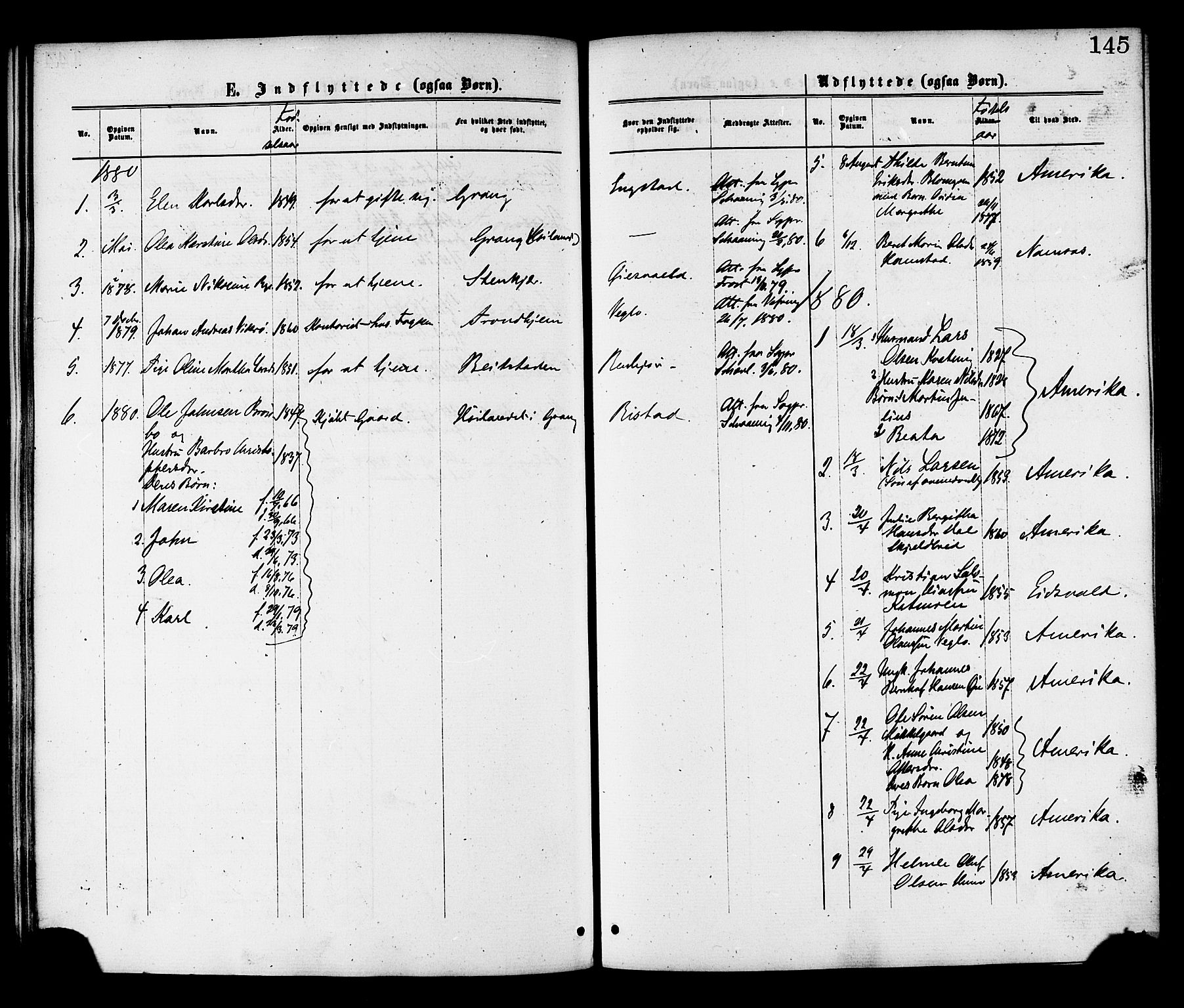 Ministerialprotokoller, klokkerbøker og fødselsregistre - Nord-Trøndelag, SAT/A-1458/764/L0554: Ministerialbok nr. 764A09, 1867-1880, s. 145