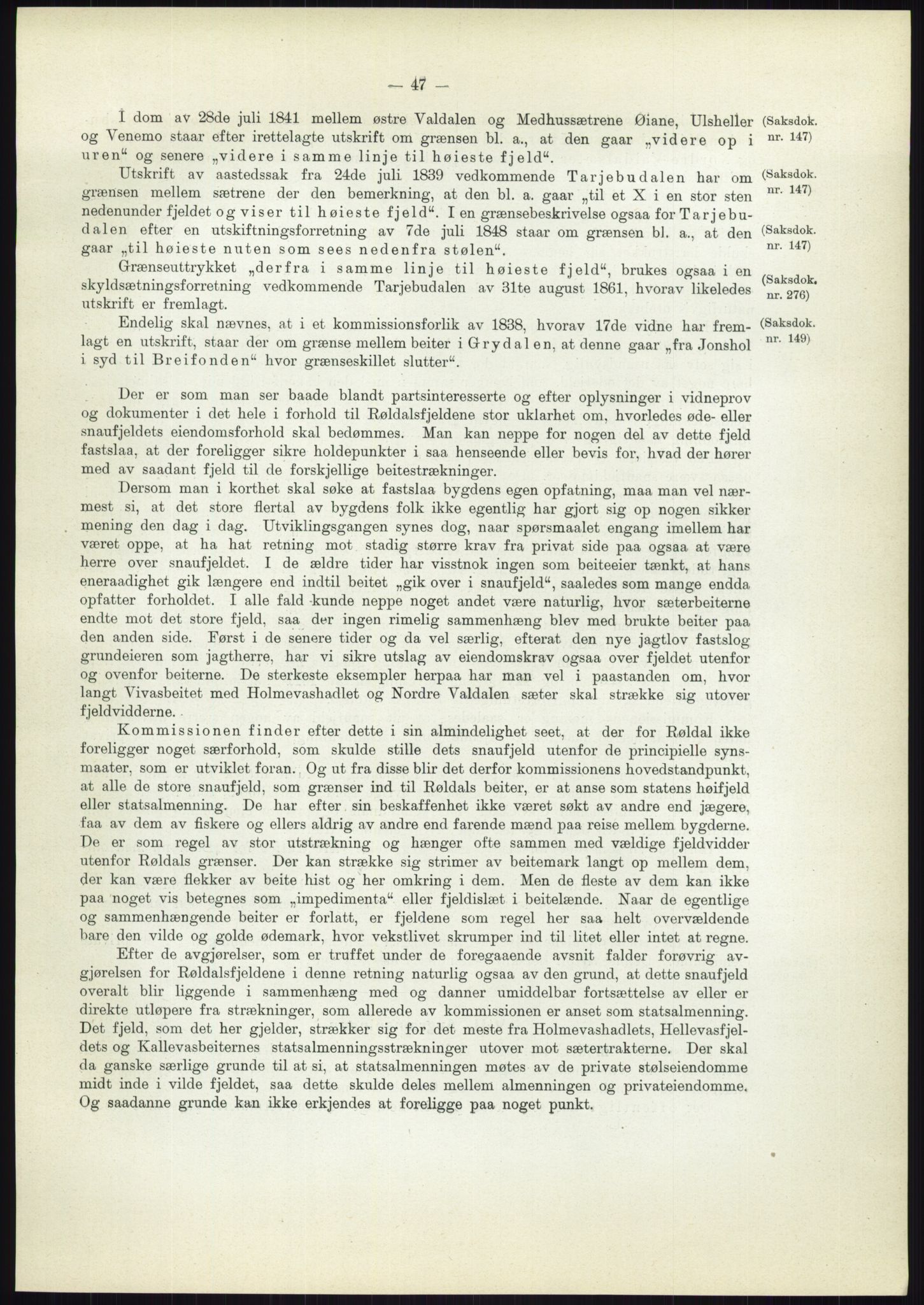 Høyfjellskommisjonen, AV/RA-S-1546/X/Xa/L0001: Nr. 1-33, 1909-1953, s. 588