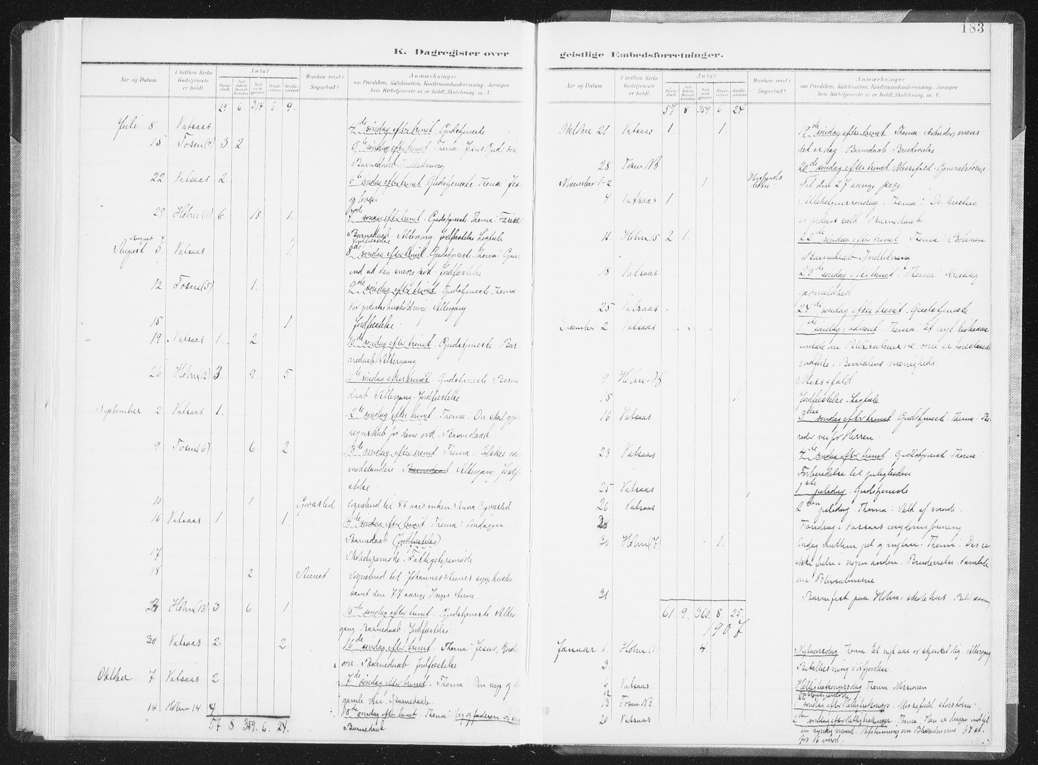 Ministerialprotokoller, klokkerbøker og fødselsregistre - Nordland, SAT/A-1459/810/L0153: Ministerialbok nr. 810A12, 1899-1914, s. 183