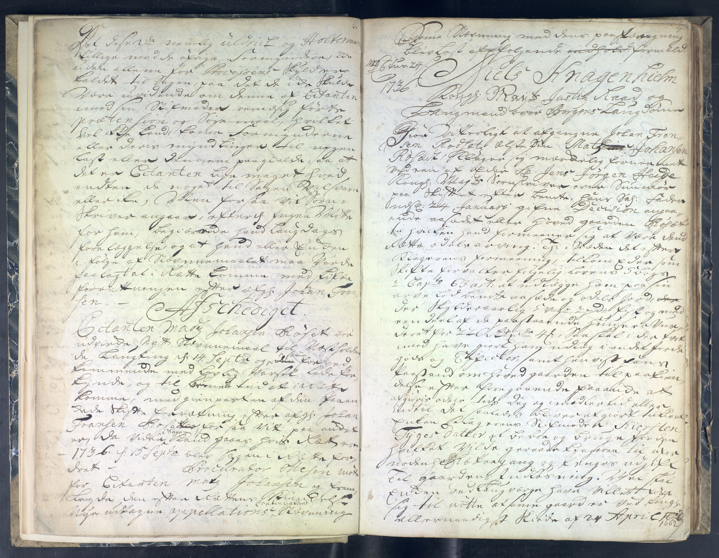 Bergen lagting, AV/SAB-A-59901/01/01C/L0003: Domsprotokoll, 1736-1744