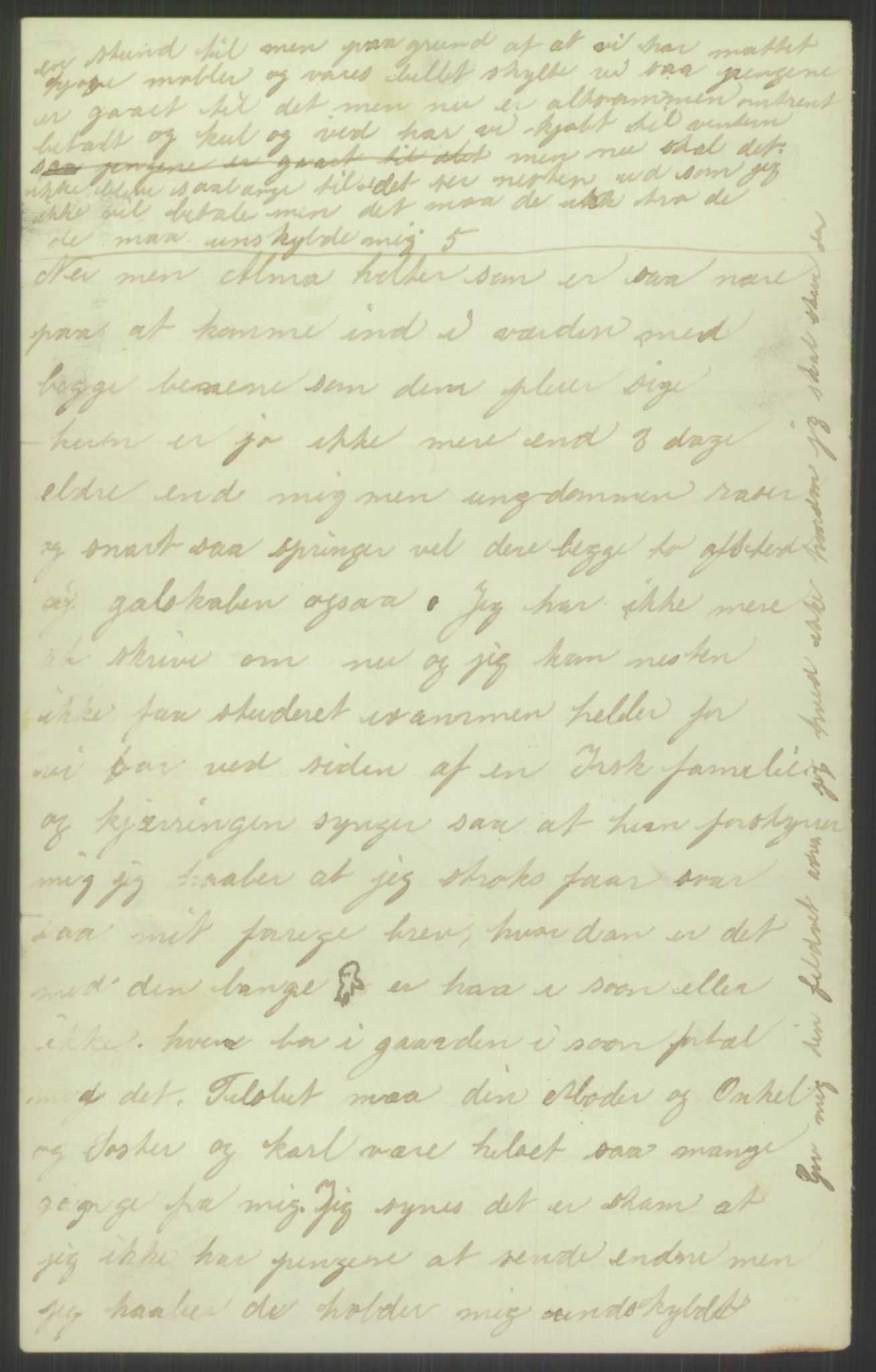 Samlinger til kildeutgivelse, Amerikabrevene, AV/RA-EA-4057/F/L0021: Innlån fra Buskerud: Michalsen - Ål bygdearkiv, 1838-1914, s. 76