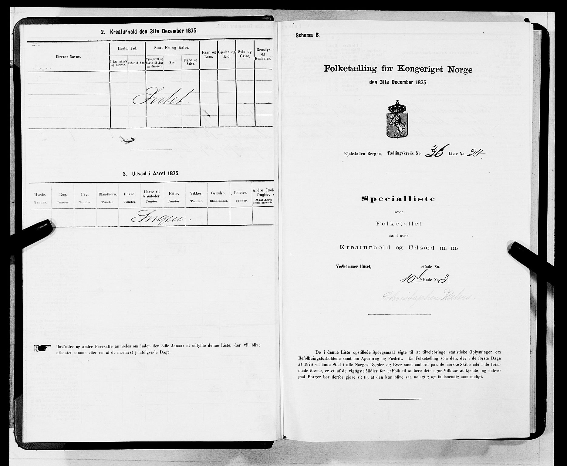 SAB, Folketelling 1875 for 1301 Bergen kjøpstad, 1875, s. 1892