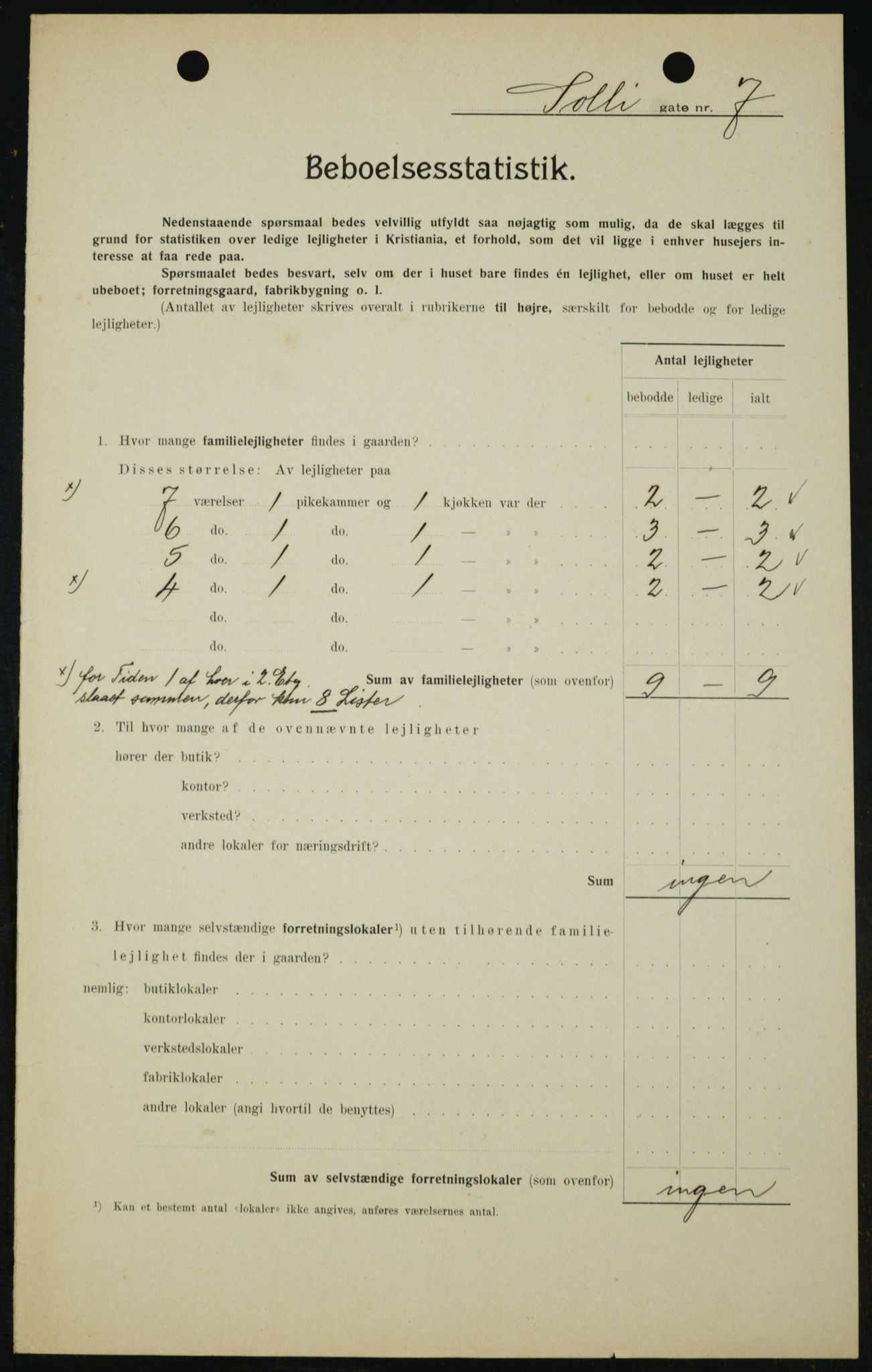 OBA, Kommunal folketelling 1.2.1909 for Kristiania kjøpstad, 1909, s. 90429
