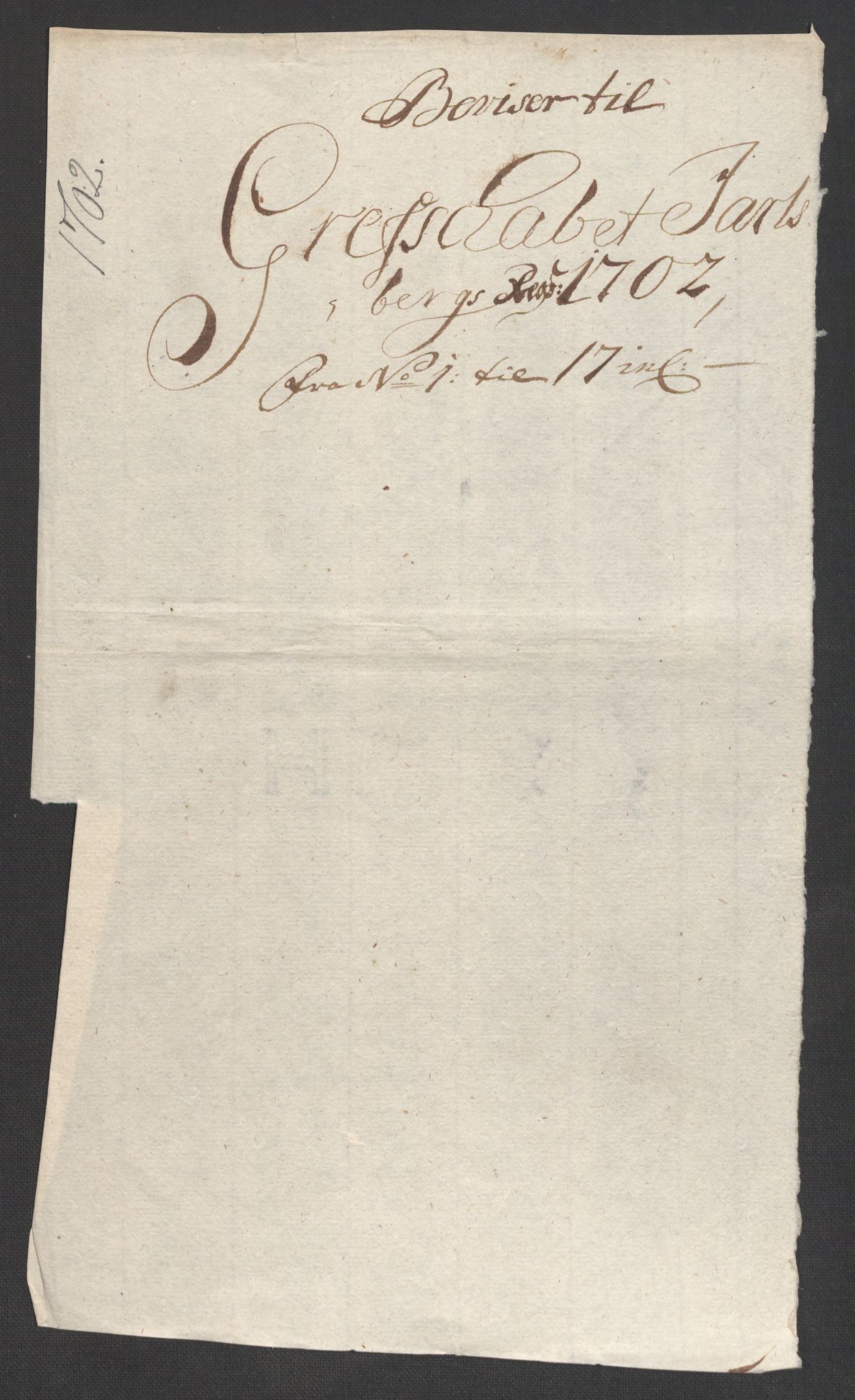 Rentekammeret inntil 1814, Reviderte regnskaper, Fogderegnskap, RA/EA-4092/R32/L1870: Fogderegnskap Jarlsberg grevskap, 1702, s. 20