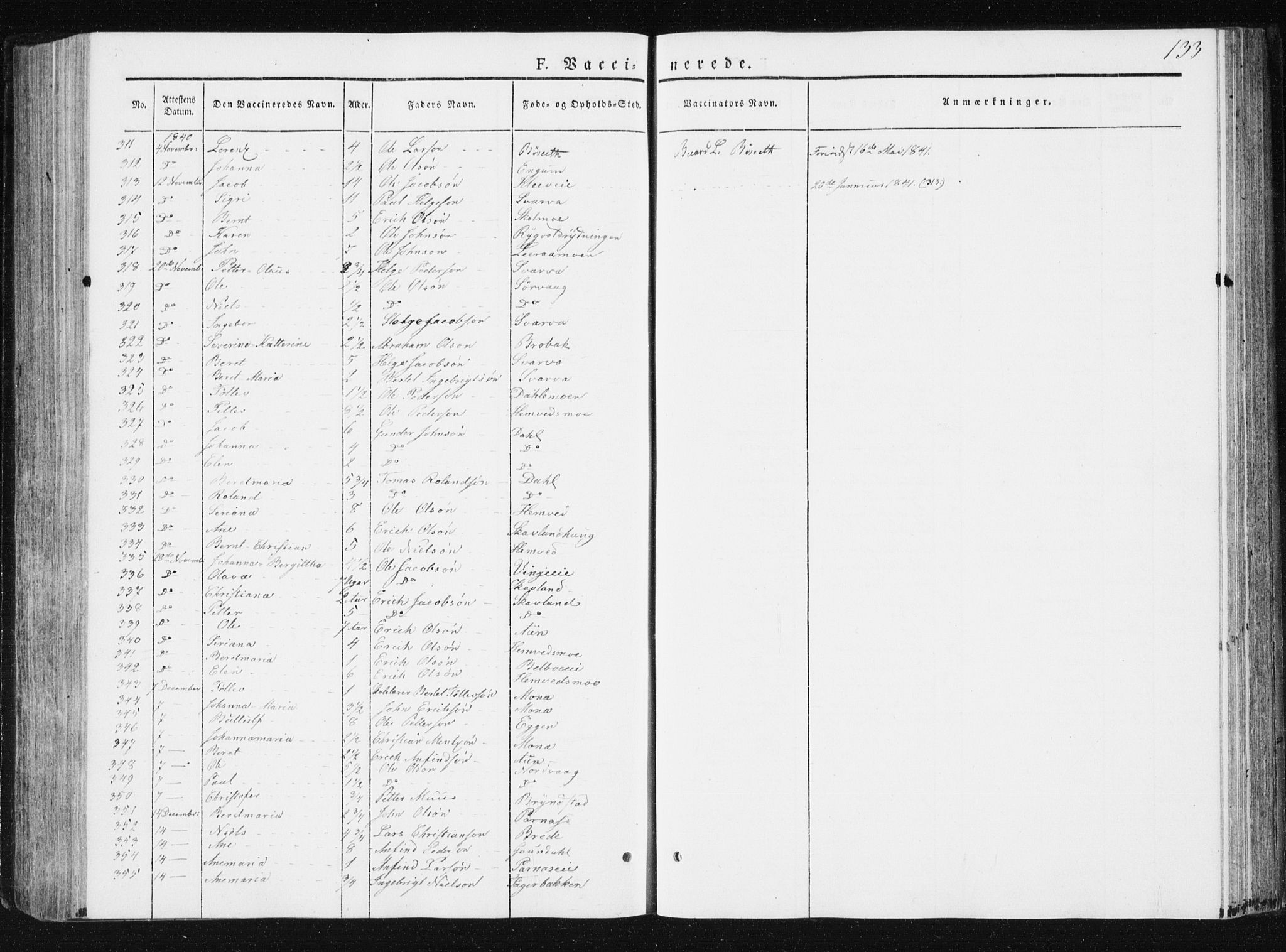 Ministerialprotokoller, klokkerbøker og fødselsregistre - Nord-Trøndelag, AV/SAT-A-1458/749/L0470: Ministerialbok nr. 749A04, 1834-1853, s. 133