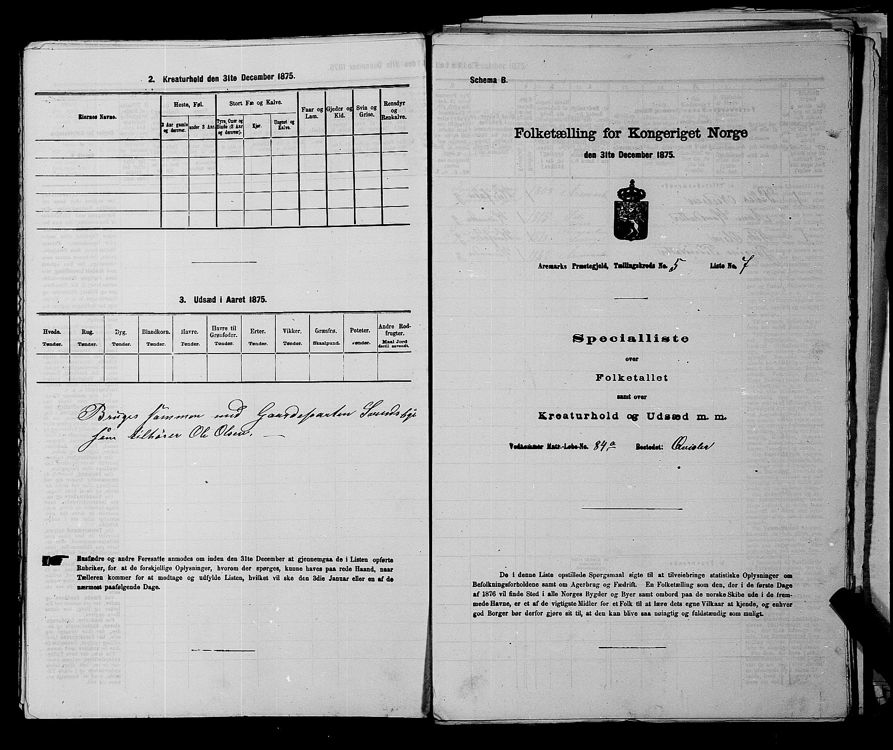 RA, Folketelling 1875 for 0118P Aremark prestegjeld, 1875, s. 657