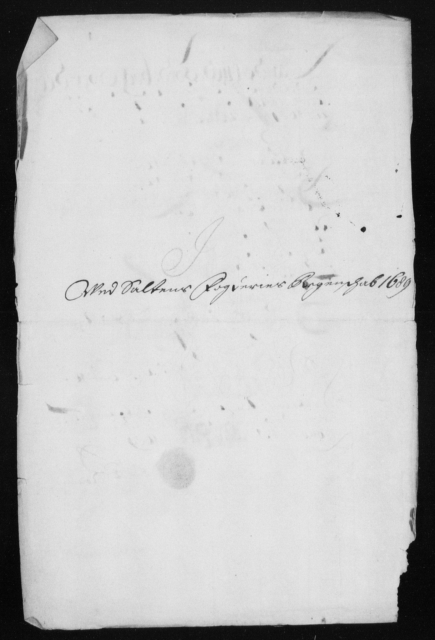 Rentekammeret inntil 1814, Reviderte regnskaper, Stiftamtstueregnskaper, Trondheim stiftamt og Nordland amt, AV/RA-EA-6044/R/Rh/L0013: Nordland amt, 1689