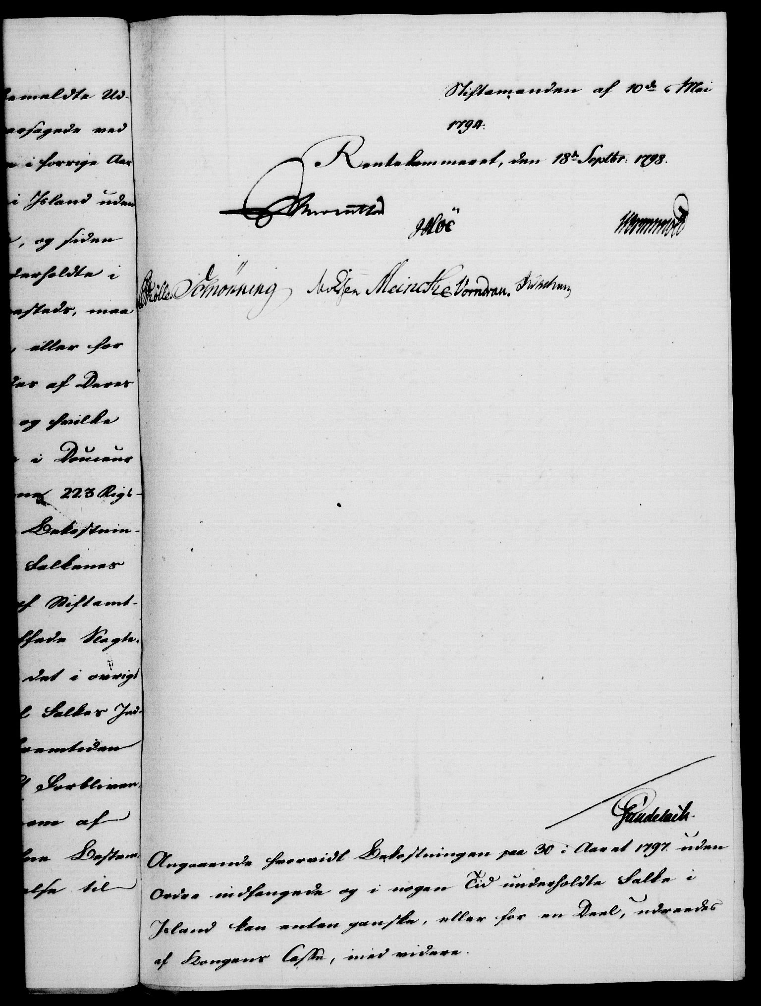 Rentekammeret, Kammerkanselliet, RA/EA-3111/G/Gf/Gfa/L0080: Norsk relasjons- og resolusjonsprotokoll (merket RK 52.80), 1798, s. 512