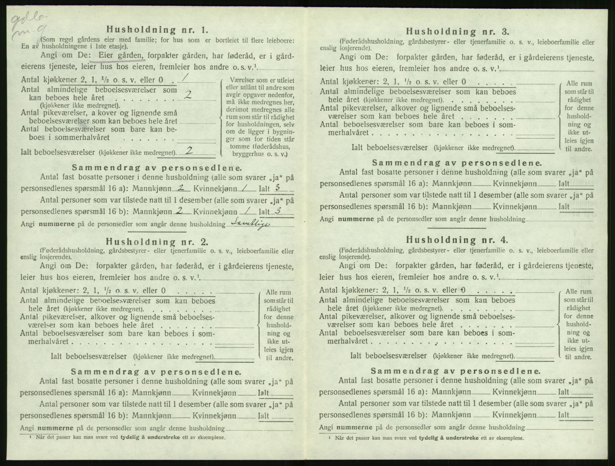 SAT, Folketelling 1920 for 1519 Volda herred, 1920, s. 841