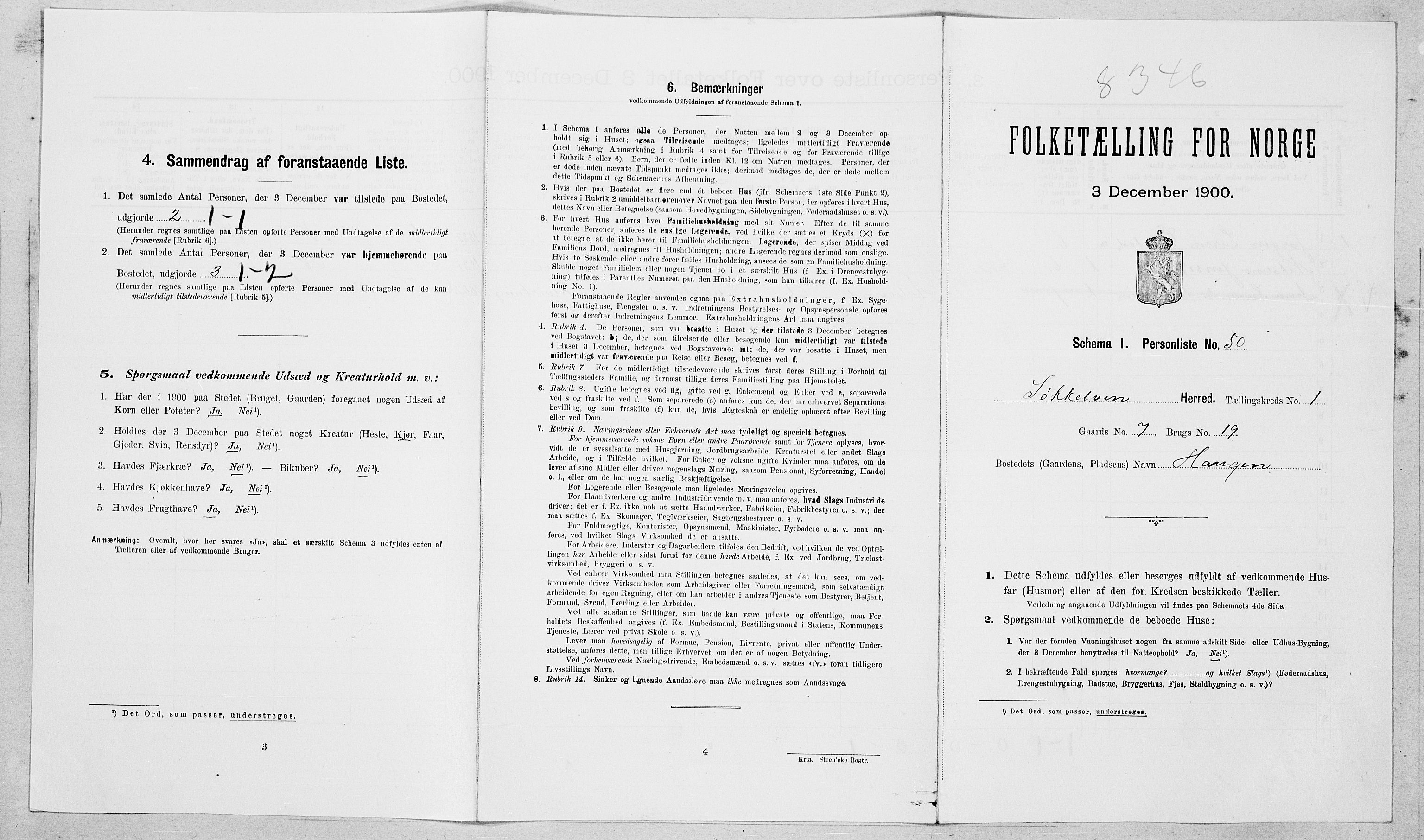 SAT, Folketelling 1900 for 1528 Sykkylven herred, 1900, s. 154