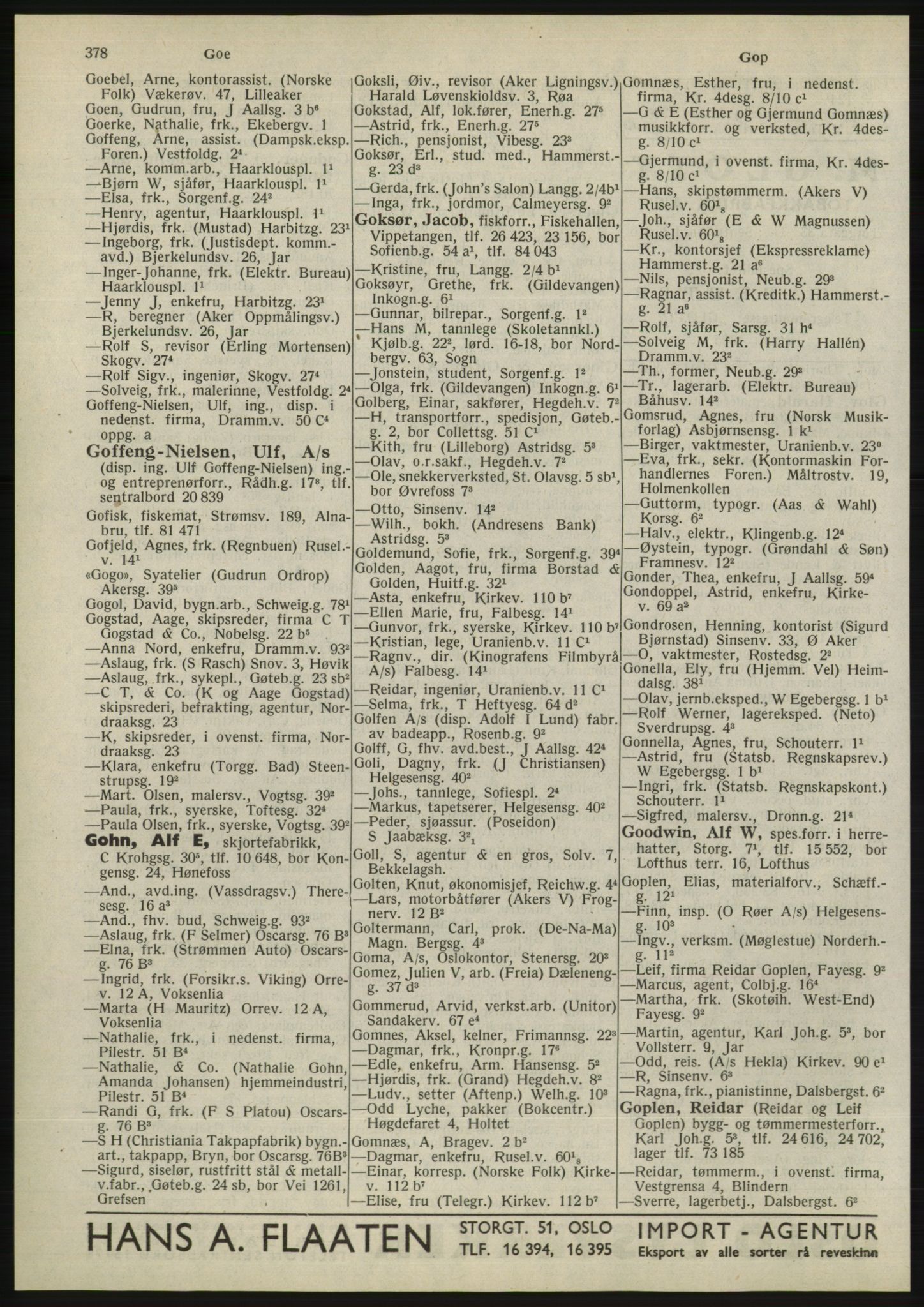 Kristiania/Oslo adressebok, PUBL/-, 1945, s. 374