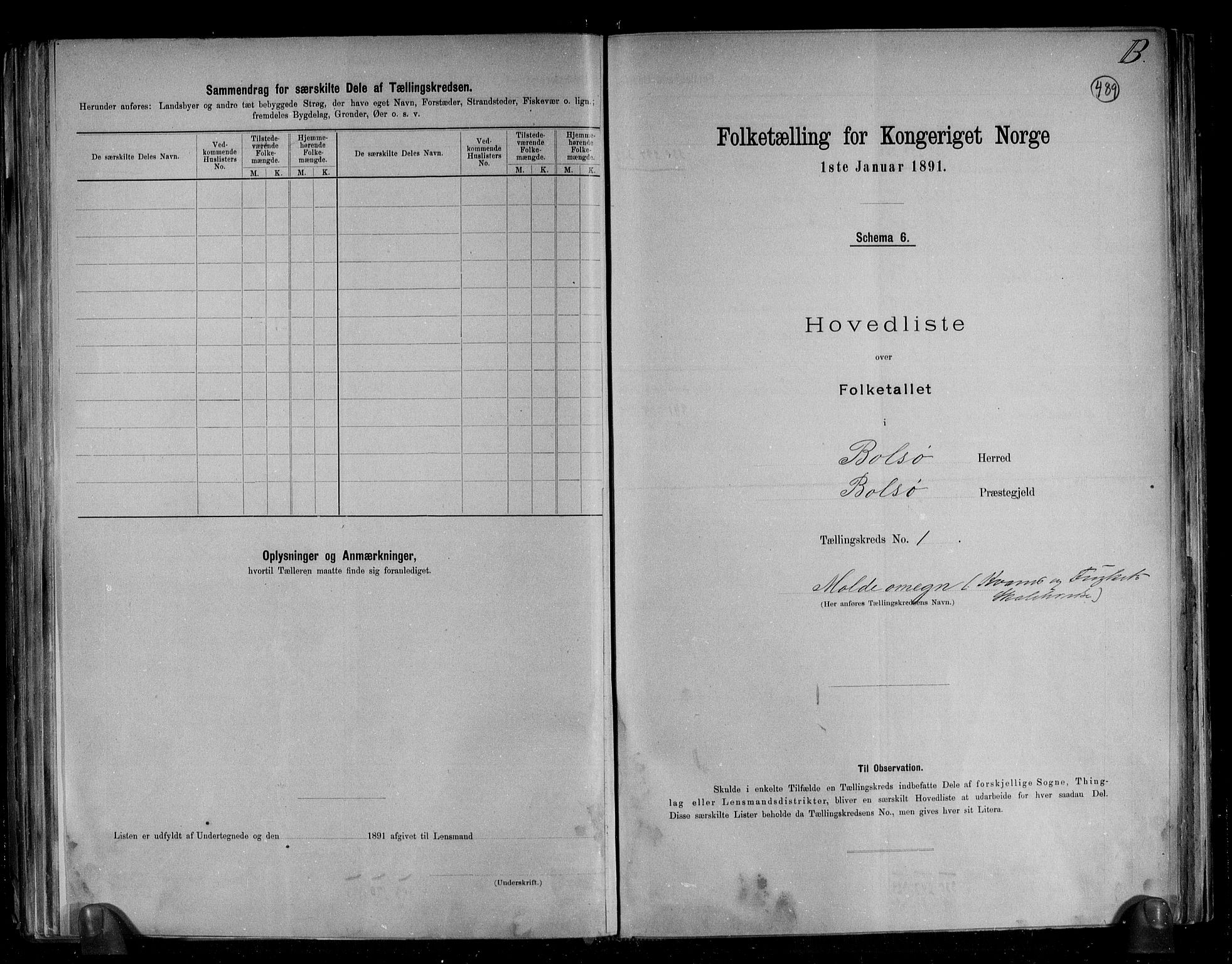 RA, Folketelling 1891 for 1544 Bolsøy herred, 1891, s. 7