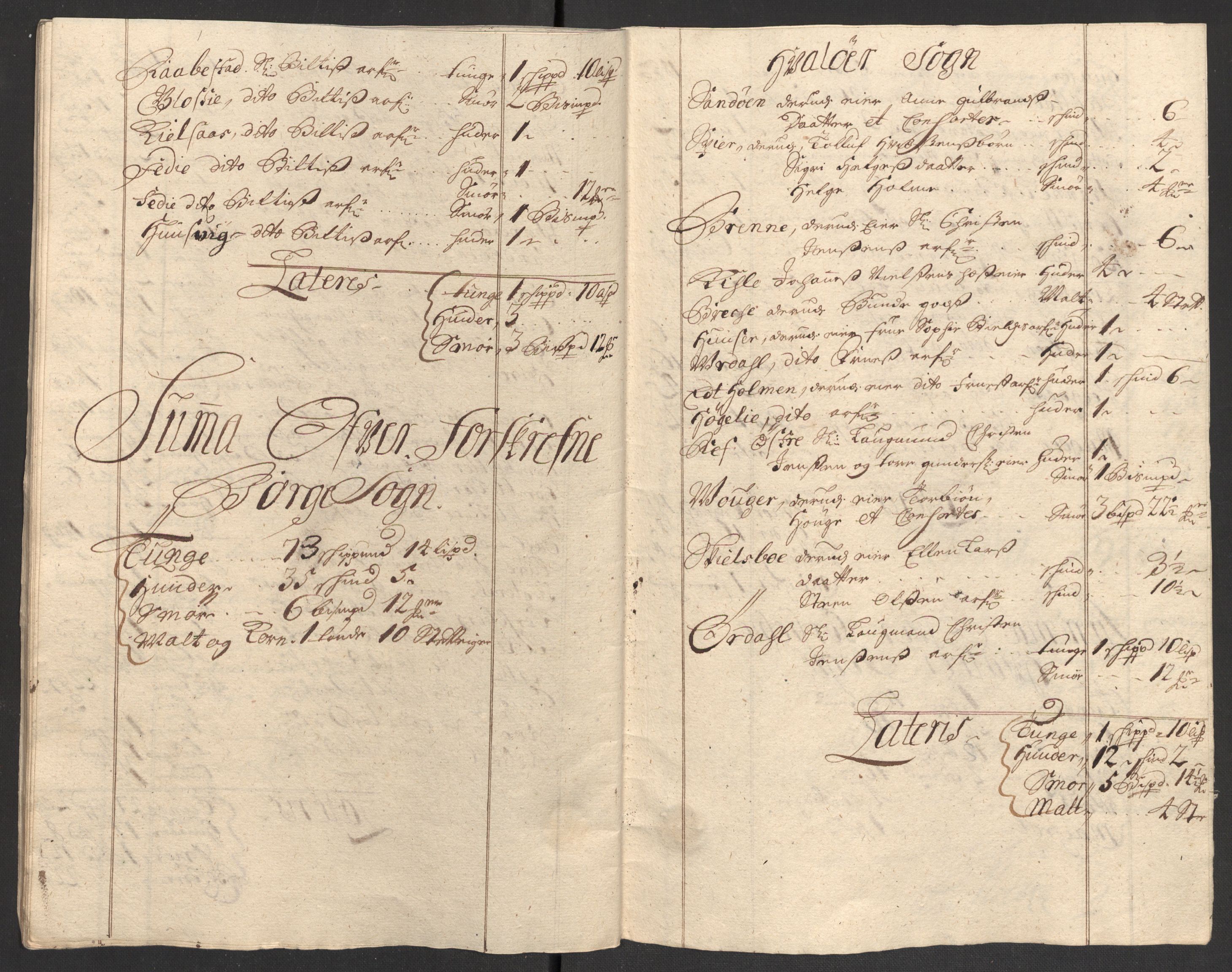 Rentekammeret inntil 1814, Reviderte regnskaper, Fogderegnskap, AV/RA-EA-4092/R04/L0130: Fogderegnskap Moss, Onsøy, Tune, Veme og Åbygge, 1701, s. 45