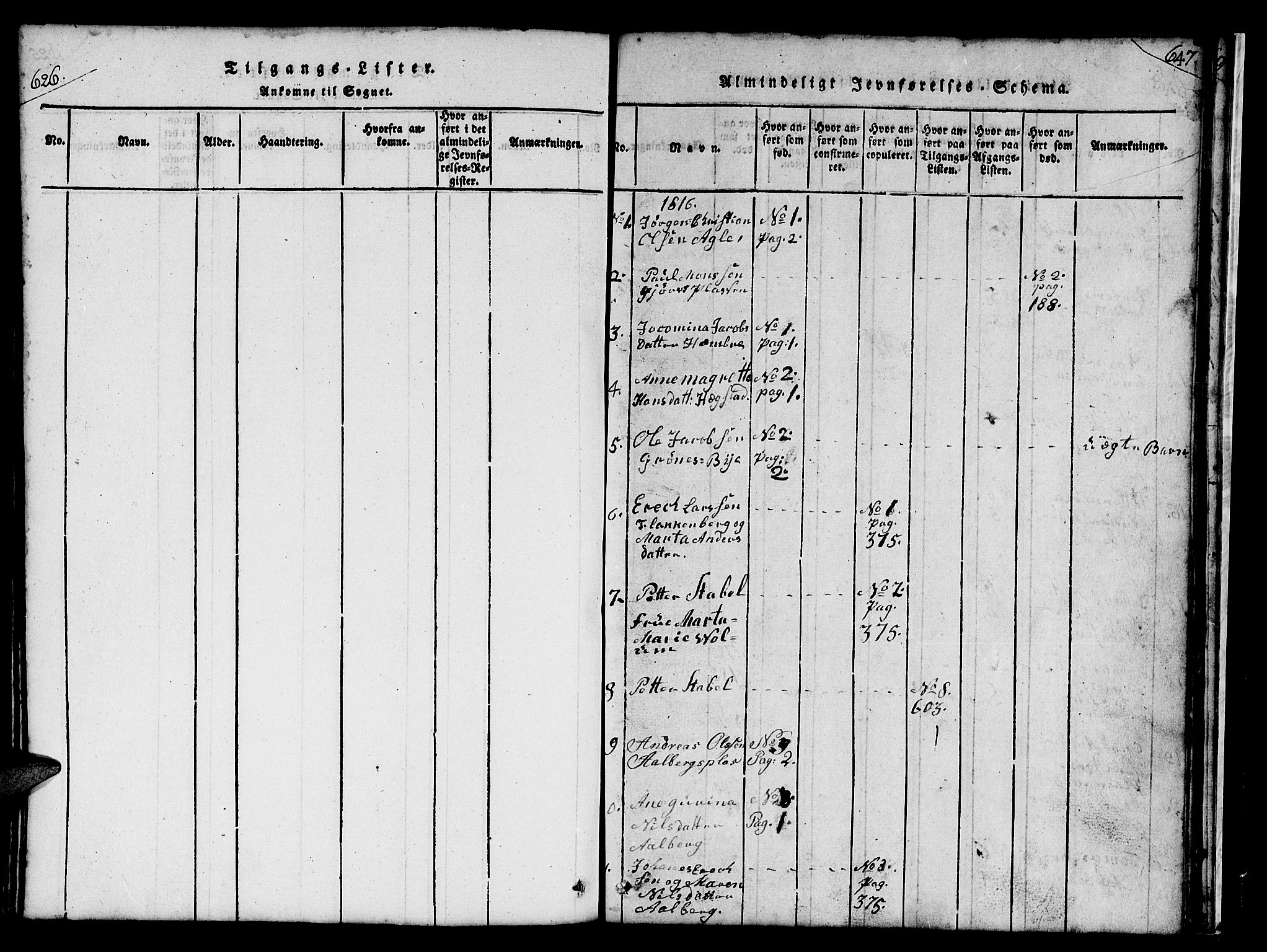 Ministerialprotokoller, klokkerbøker og fødselsregistre - Nord-Trøndelag, SAT/A-1458/732/L0317: Klokkerbok nr. 732C01, 1816-1881, s. 626-647